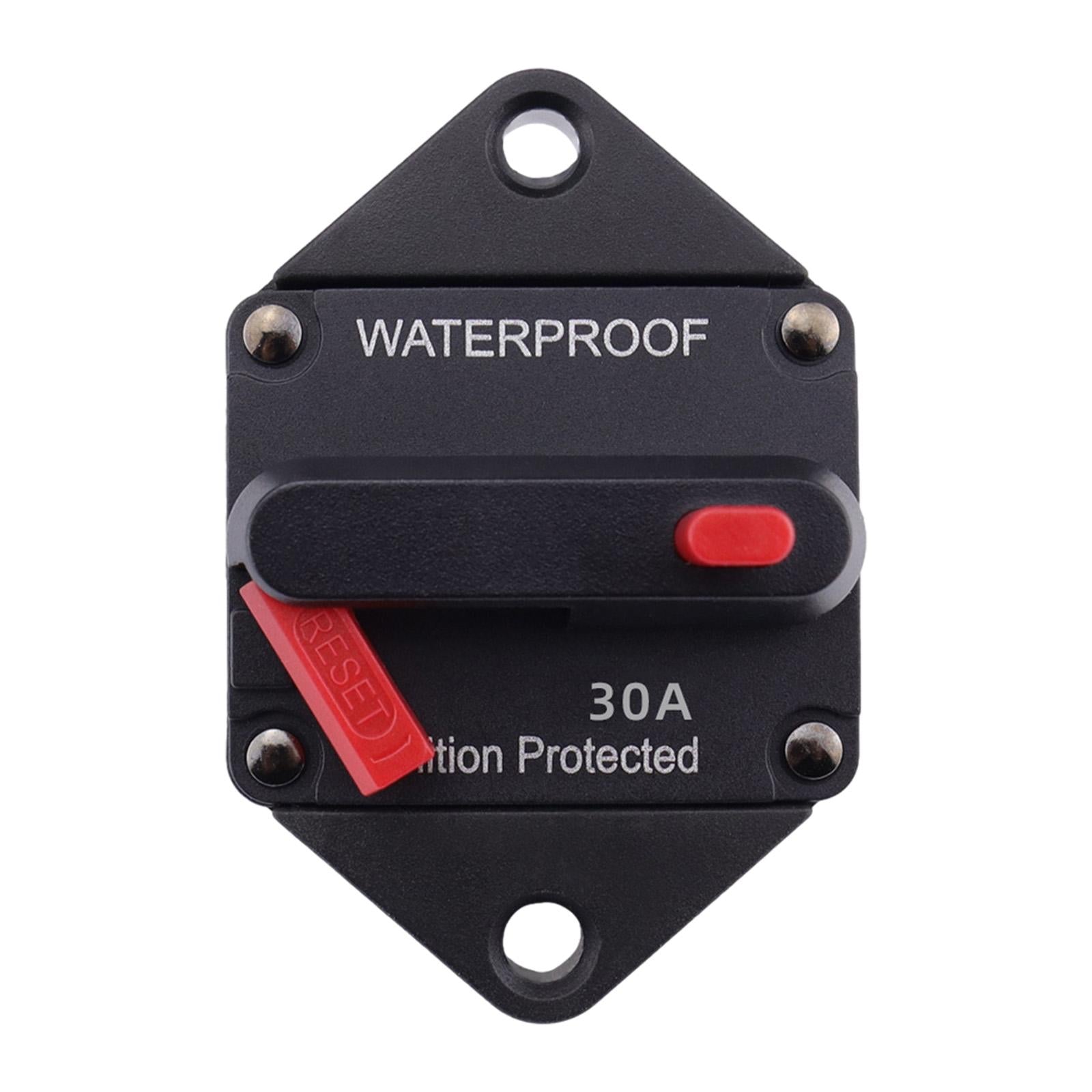 Circuit Breaker Premium with Manual Reset Button for Auto Truck Trailer 30A
