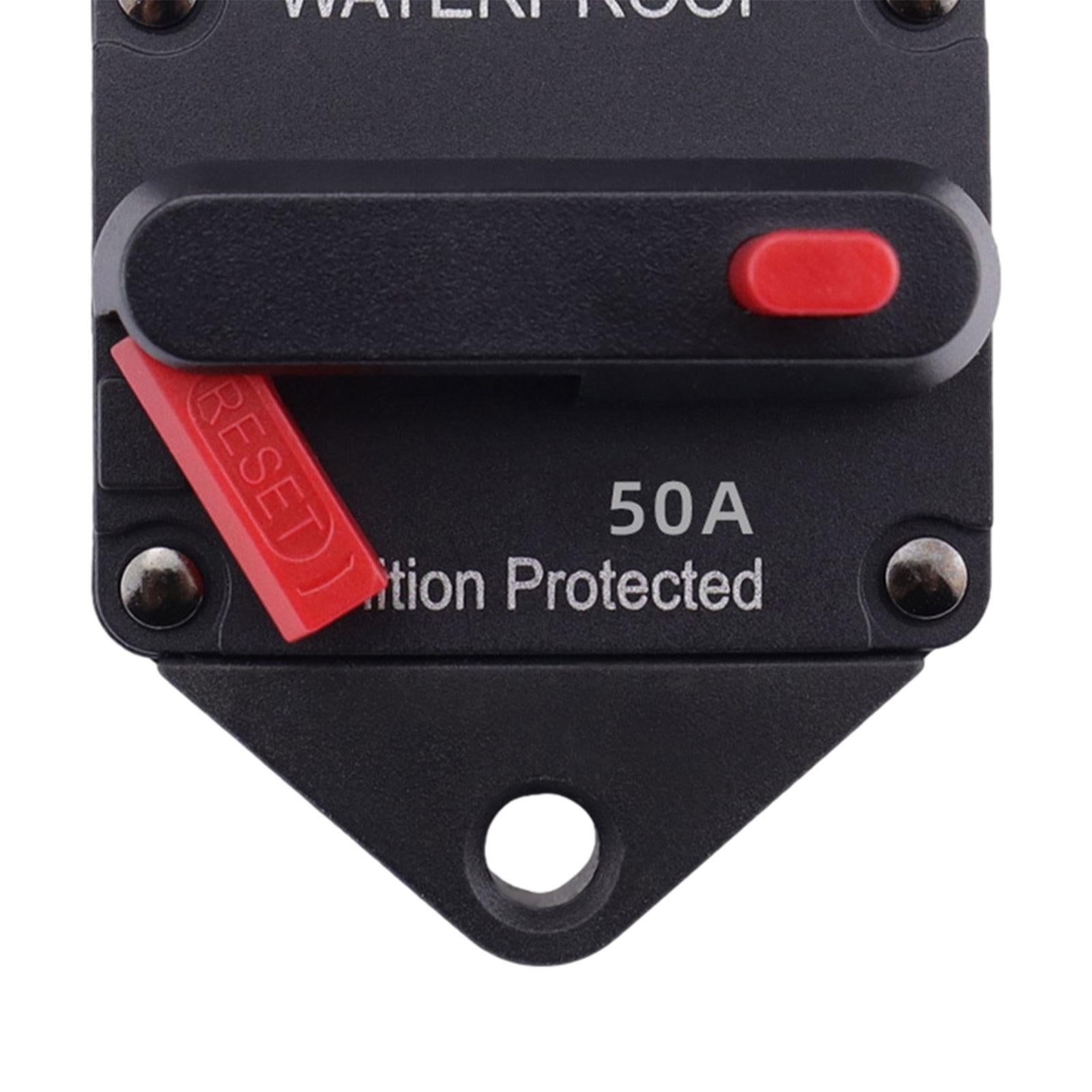 Circuit Breaker Premium with Manual Reset Button for Auto Truck Trailer 50A