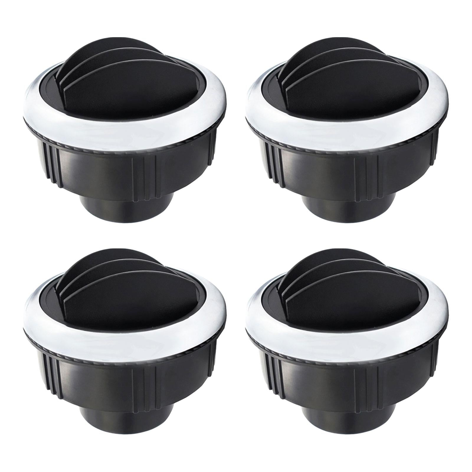 4 Pieces RV Bus Air Conditioning Outlet Vent Replace Parts Accessories Round