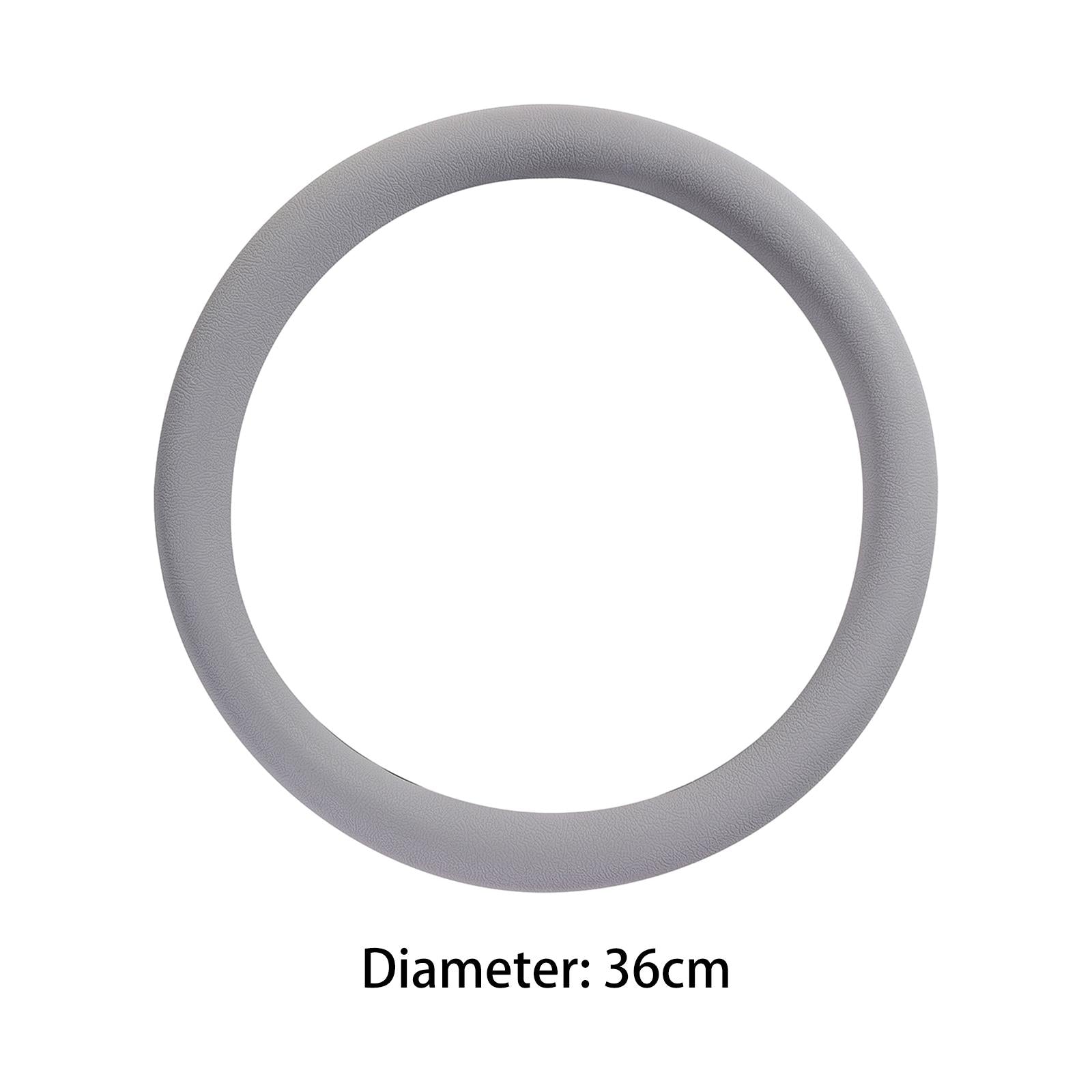 Car Steering Wheel Cover Auto Decoration Covers Comfortable Protective Cover Gray