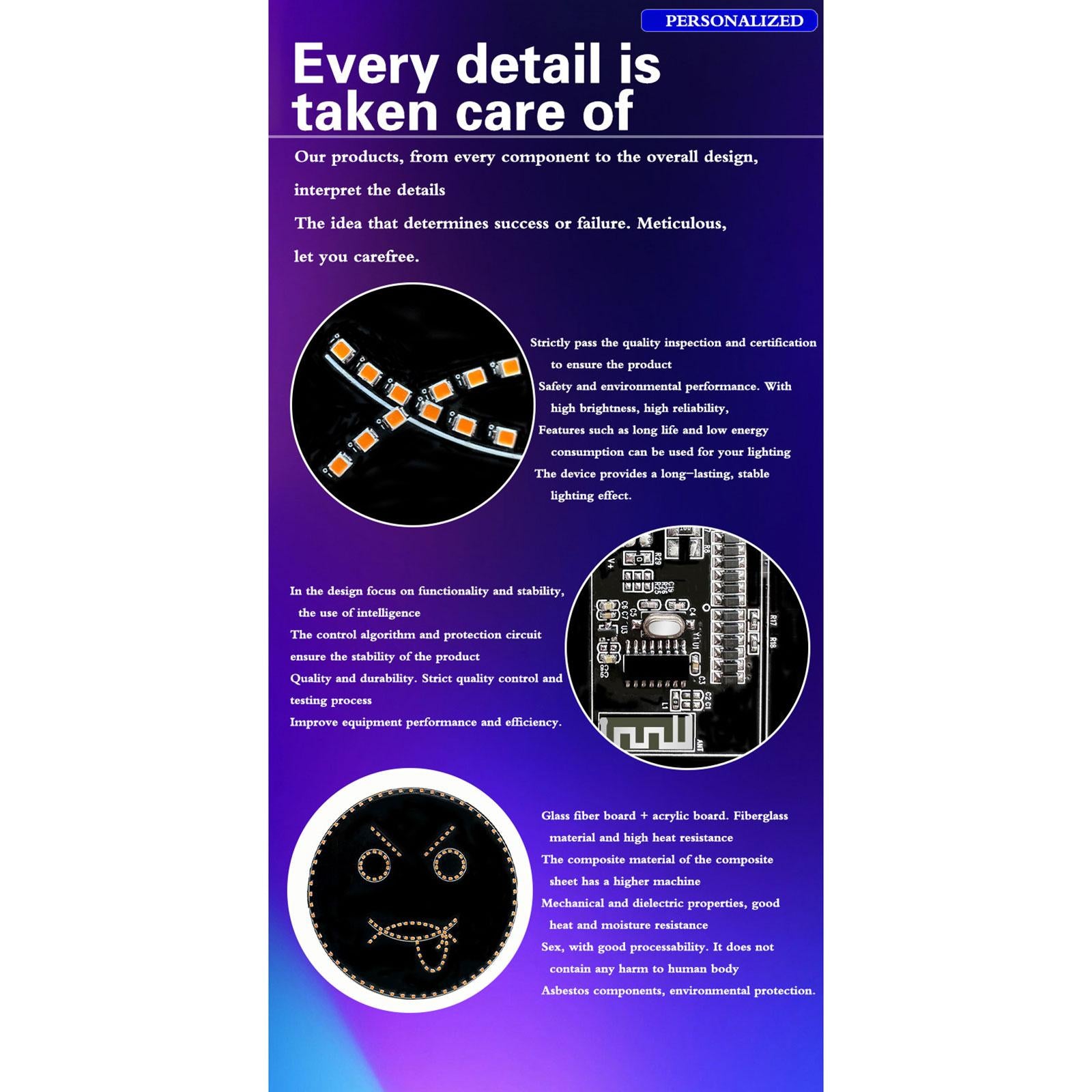 Car LED Display Auto for Rear Windshield Shop Wireless Restaurant LED Screen