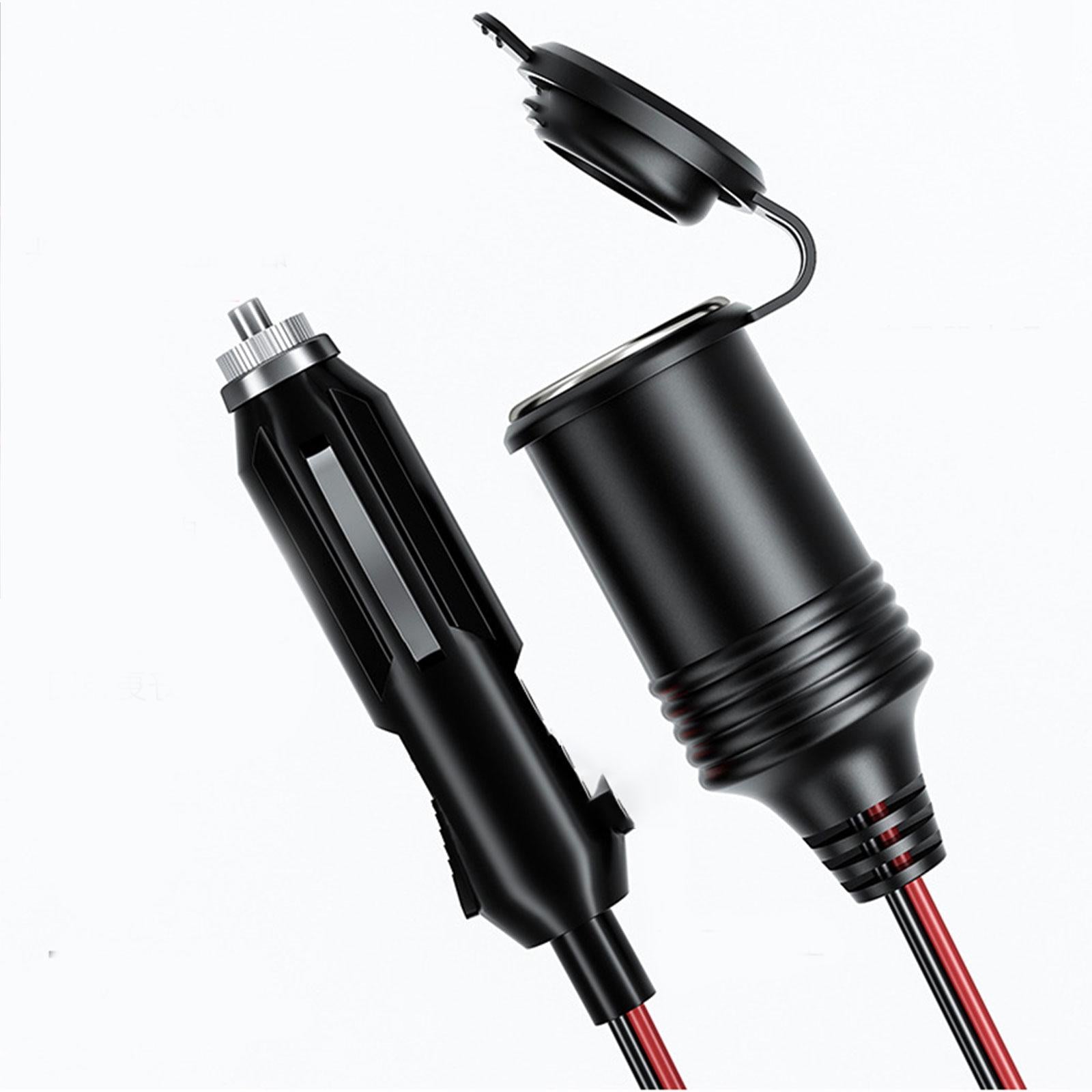 Car Cigarette Lighter Extension Cord for Vacuum Cleaners Air Compressor