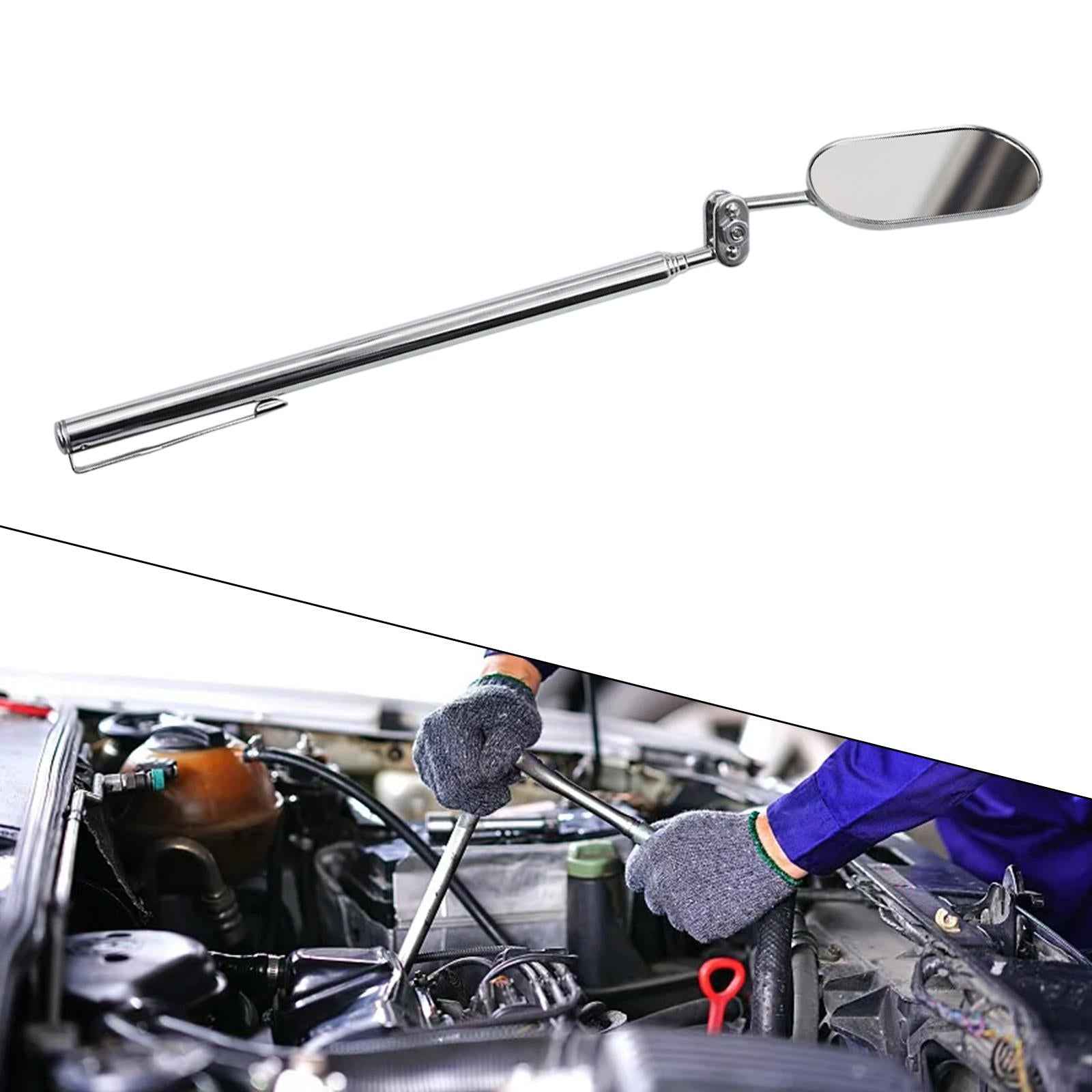 Telescoping Inspection Mirror 360 Swivel Multipurpose Metal Mechanics Mirror