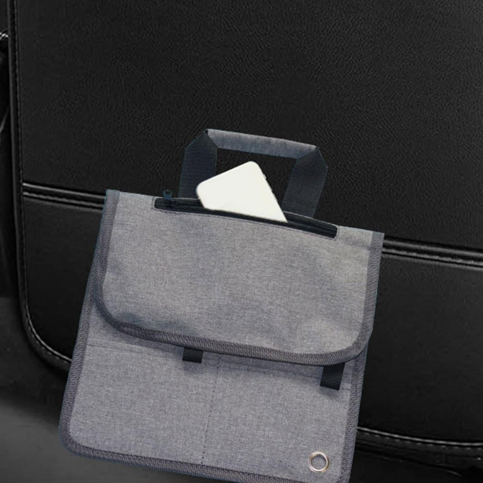 Seat Back Organizer Foldable Protective Storage Bag for Vehicle SUV Car