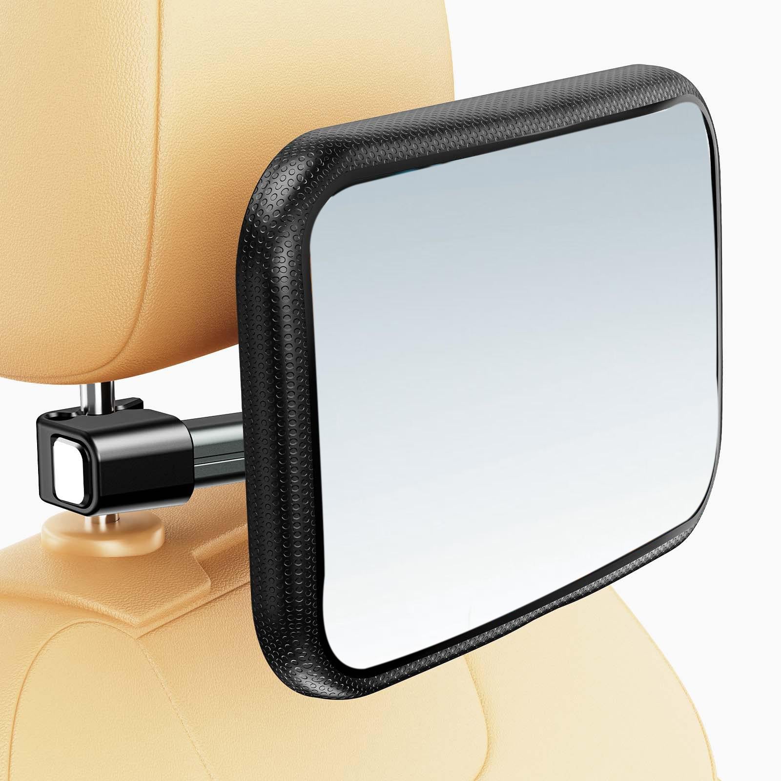 Baby Car Mirror Baby Essentials with Night Lamp Baby Car Mirror Rear Facing