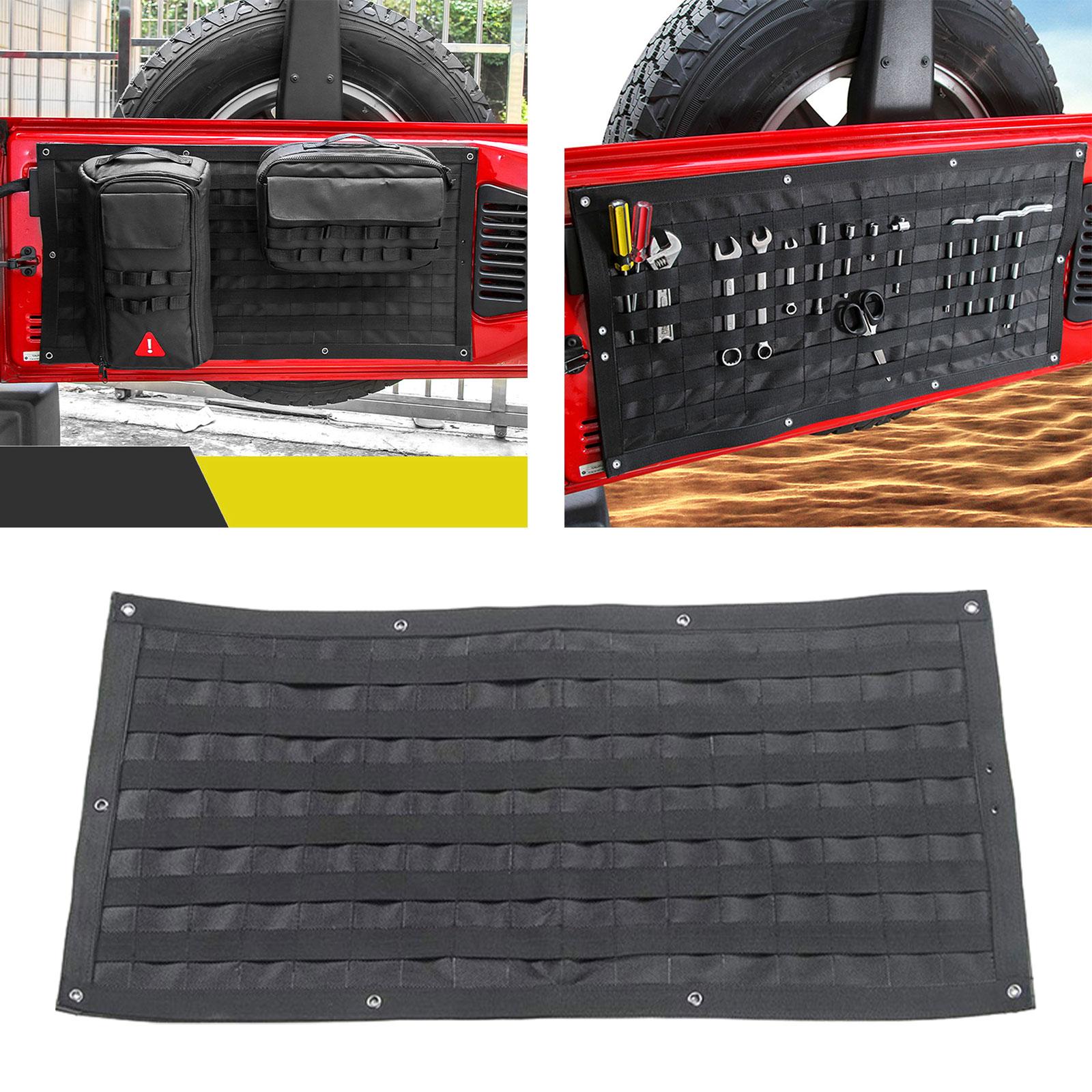 Tailgate Storage Bag Rear Door Cargo Organizer Tailgate Molle Panel