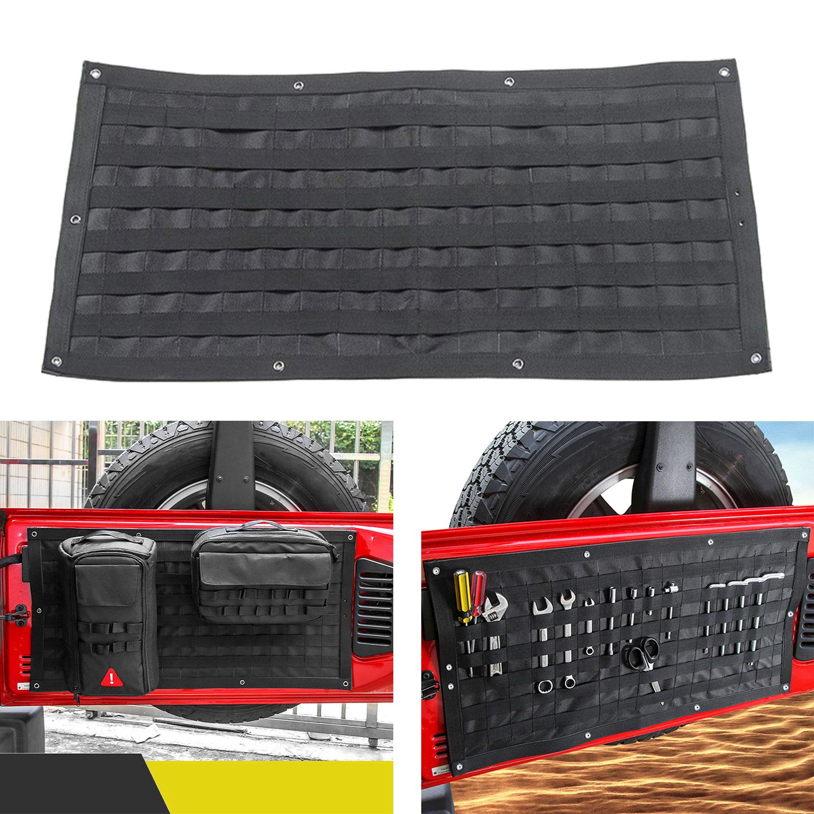 Tailgate Storage Bag Rear Door Cargo Organizer Tailgate Molle Panel