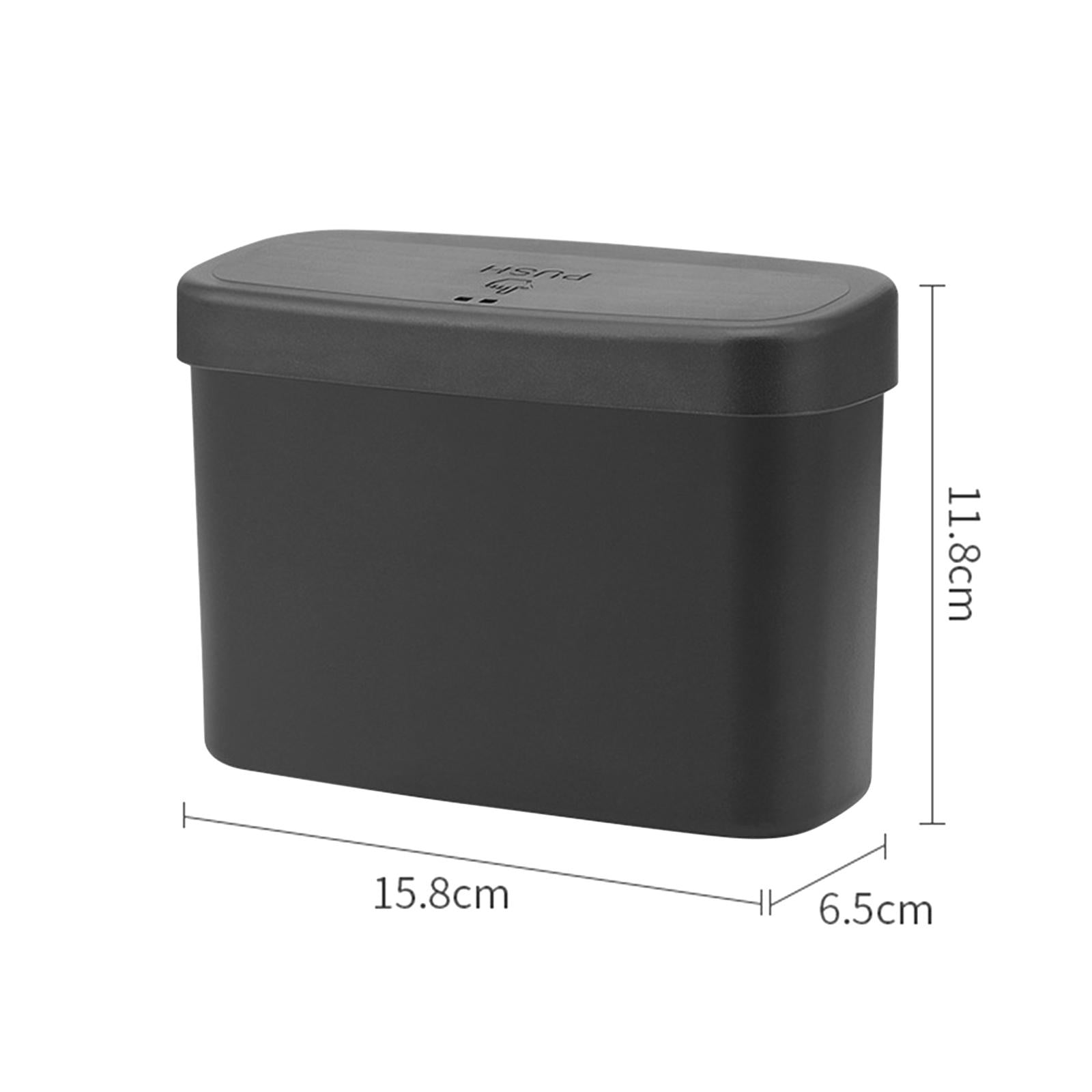 Car Garbage Can Tissue Box PP Vehicle Rubbish Bin for Desktop Home Car