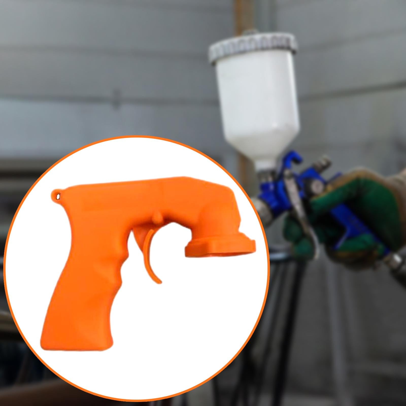 Spray Paint Handle Multiuse Auto Body Repair for Furniture Hotels Truck Orange