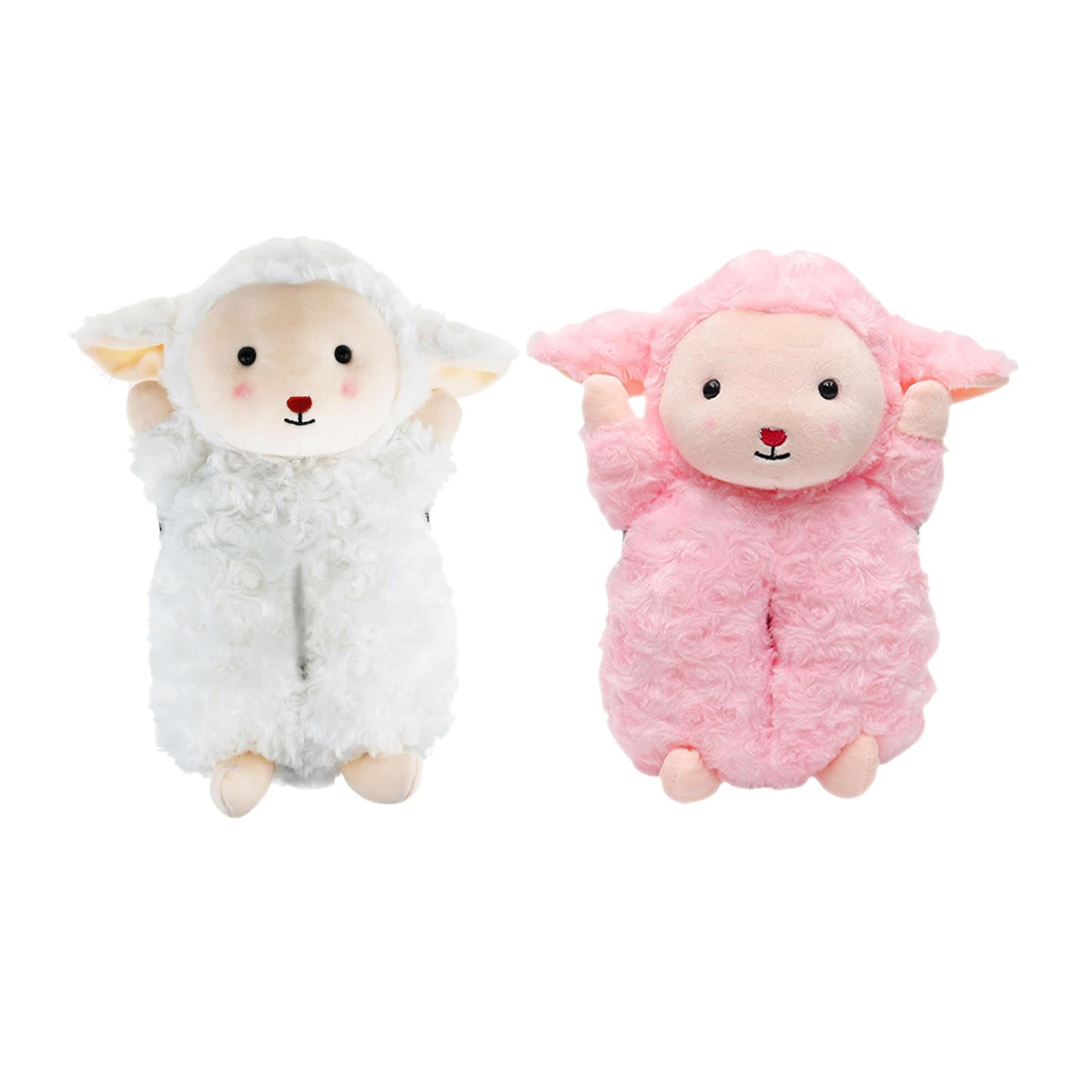 Cartoon Car Tissue Holder Automotive Accessories Soft Car Cute Tissue Holder White