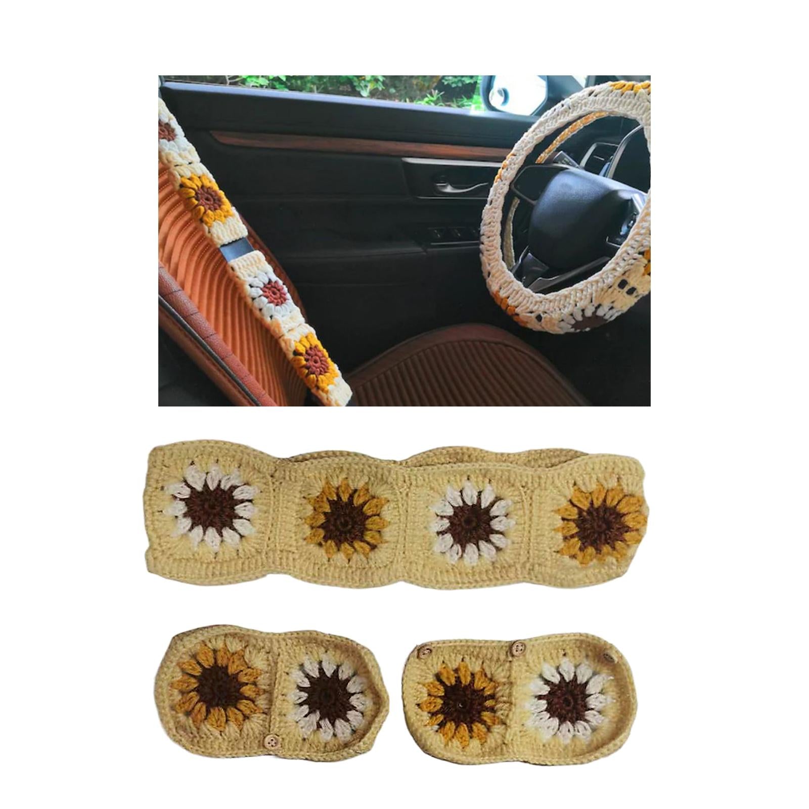 Car Steering Wheel Cover Breathable for Women Steering Wheel Protector Cover