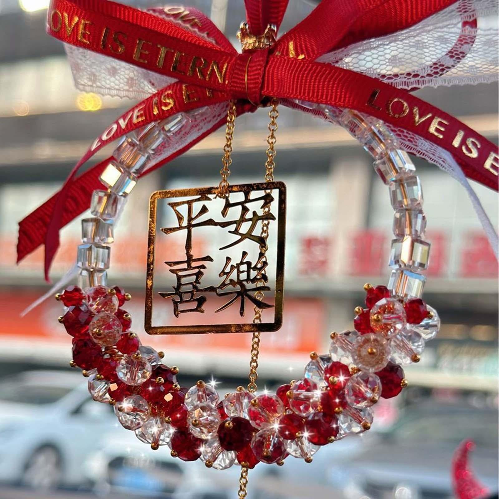 Car Rearview Mirror Pendant Universal New Year Gift Rear View Mirror Pendant