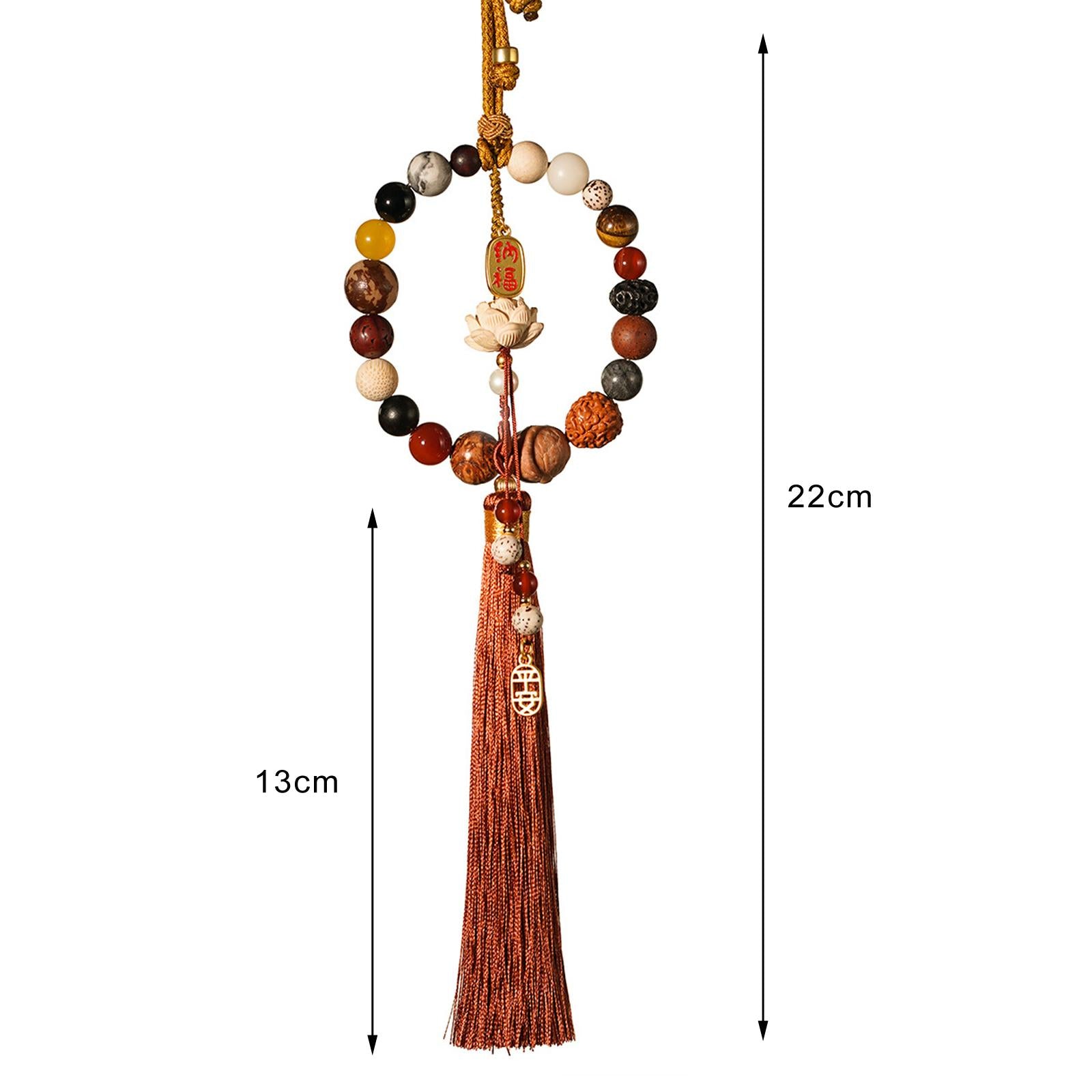 Car Mirror Hanging Accessories Beaded Design Rearview Mirror Decorations