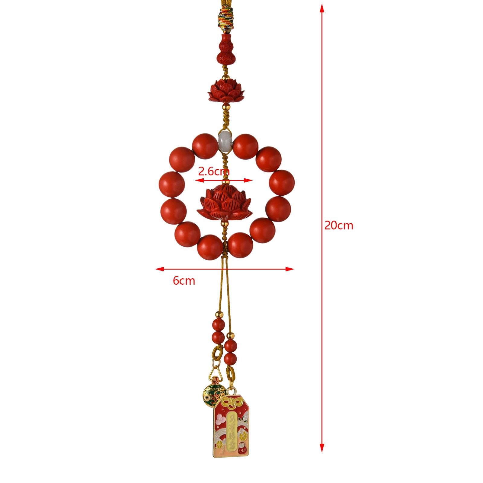 Rearview Mirror Decorations Chinese Style Car Mirror Hanging Accessories