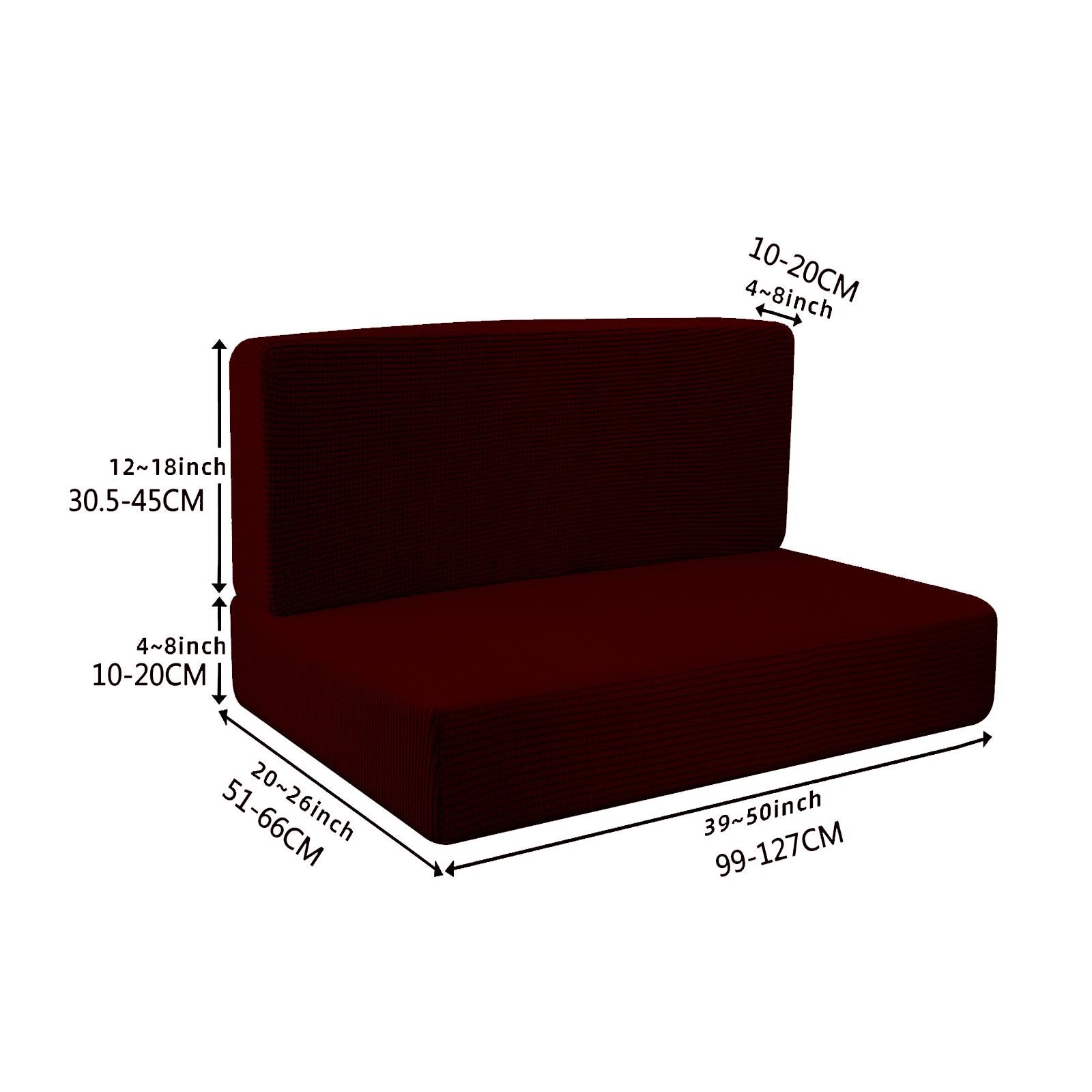4 Pieces RV Seat Covers for Travel Trailer Couch Soft Camper Cushion Covers