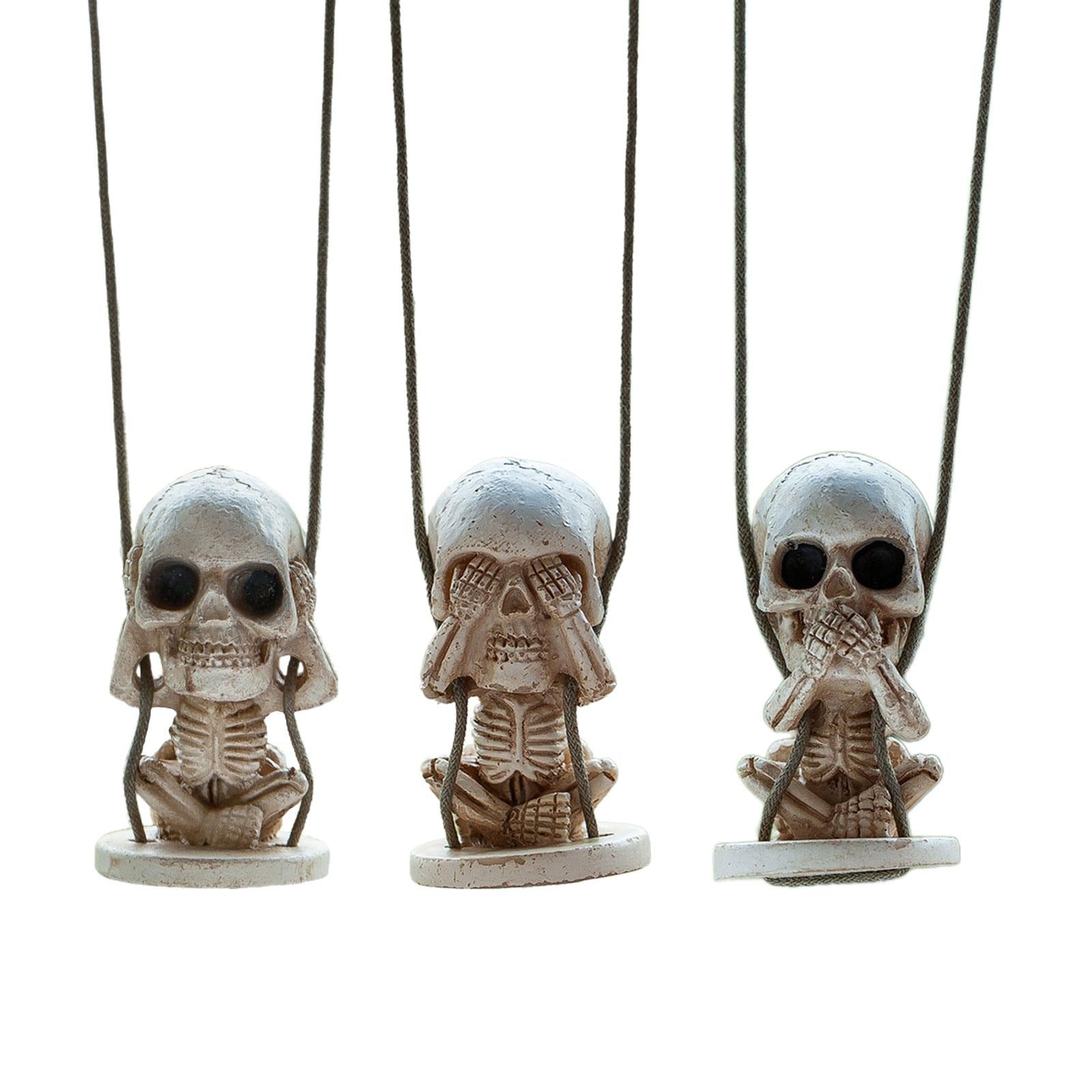 Car Mirror Hanging Accessories Halloween Style Rearview Mirror Decorations Style A