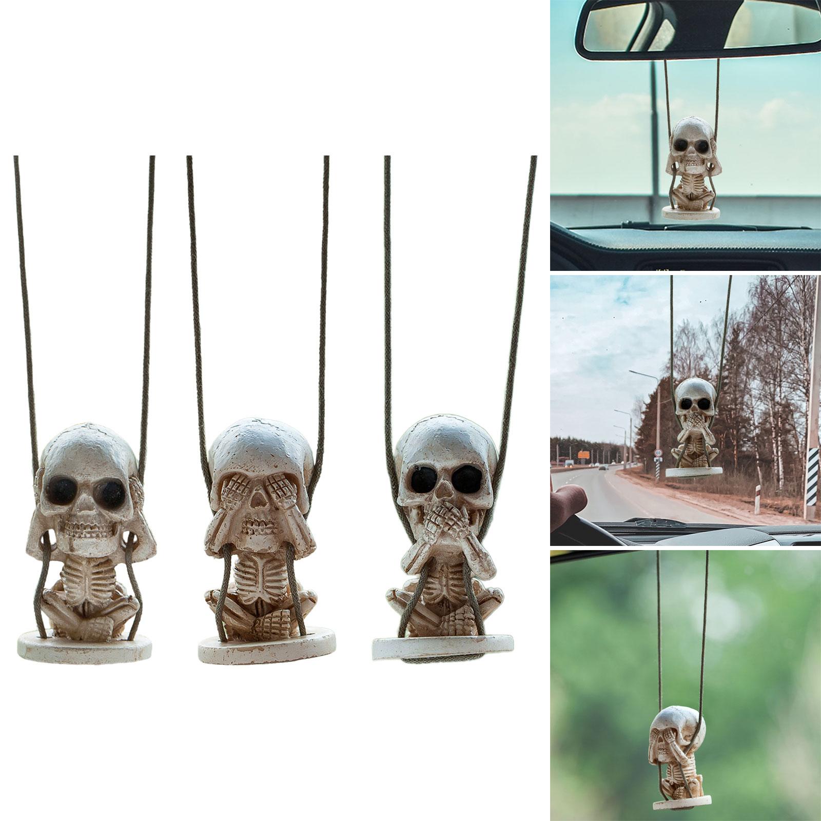 Car Mirror Hanging Accessories Halloween Style Rearview Mirror Decorations Style A