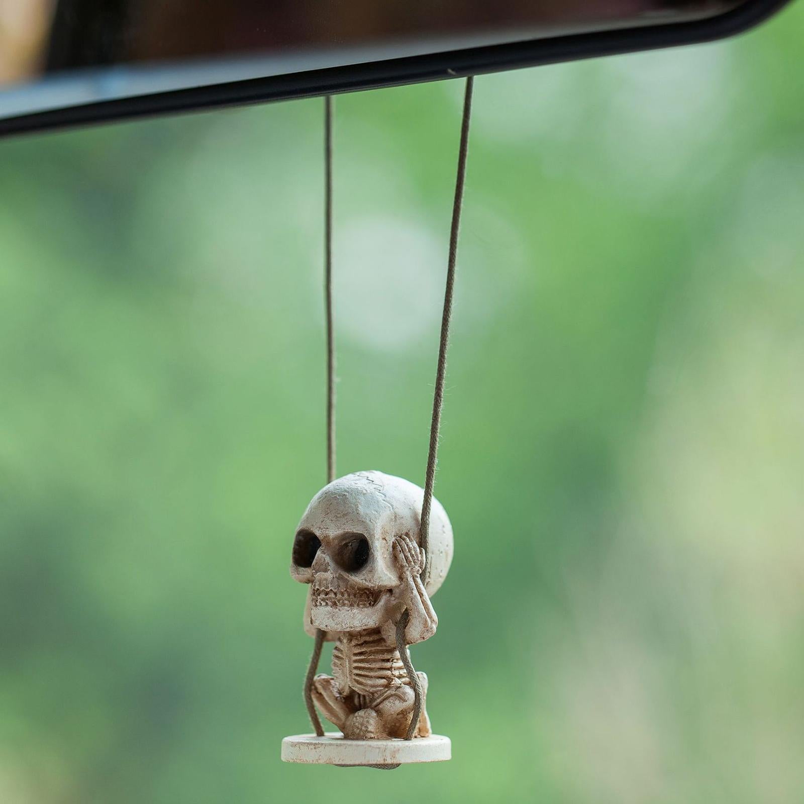 Car Mirror Hanging Accessories Halloween Style Rearview Mirror Decorations Style A