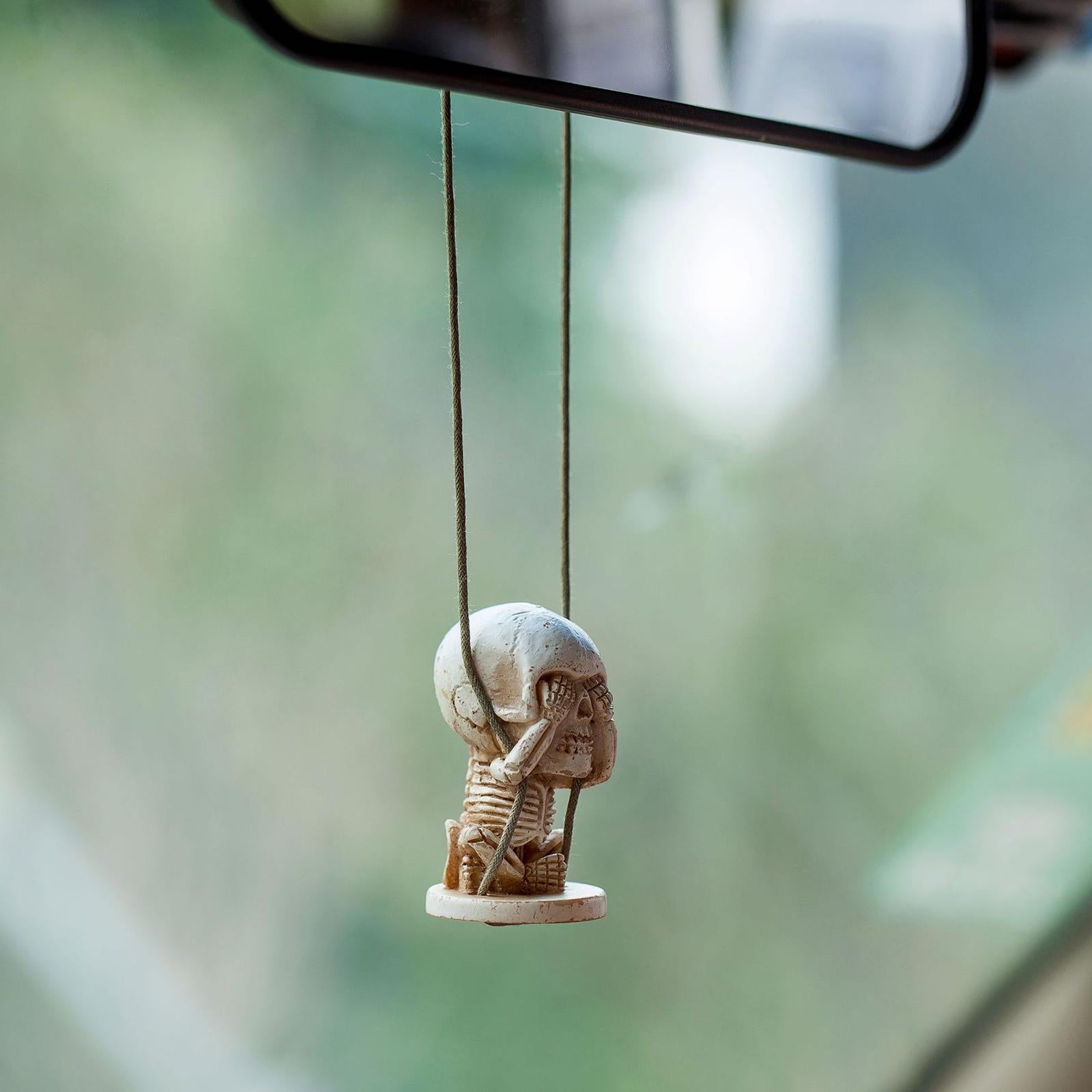 Car Mirror Hanging Accessories Halloween Style Rearview Mirror Decorations Style C