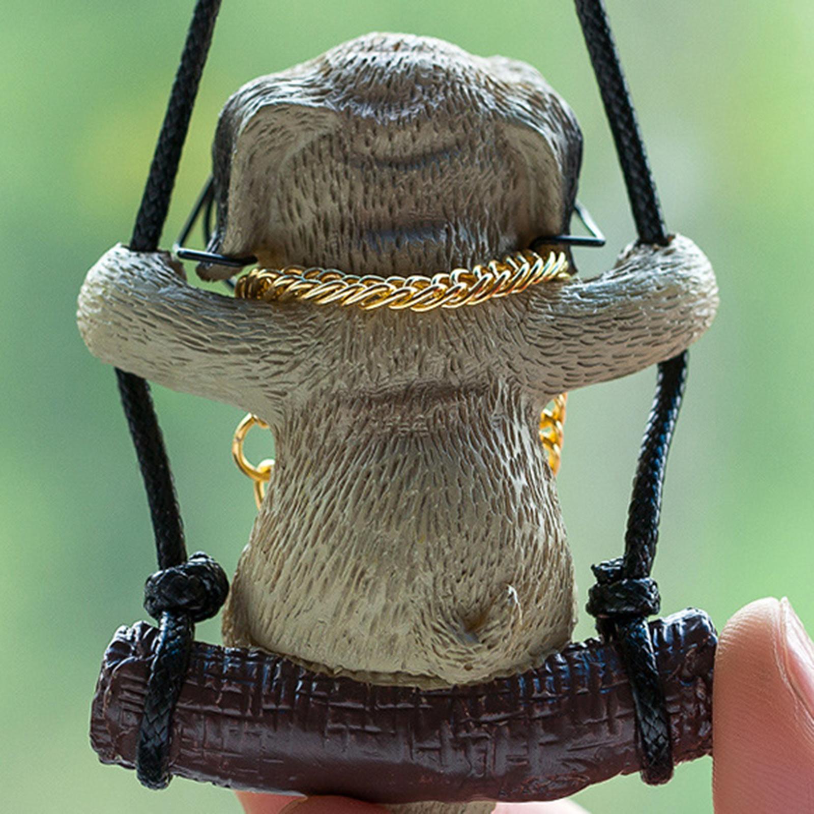 Car Hanging Ornament Funny Swinging Pug Rear View Mirror Hanging Accessories Style A