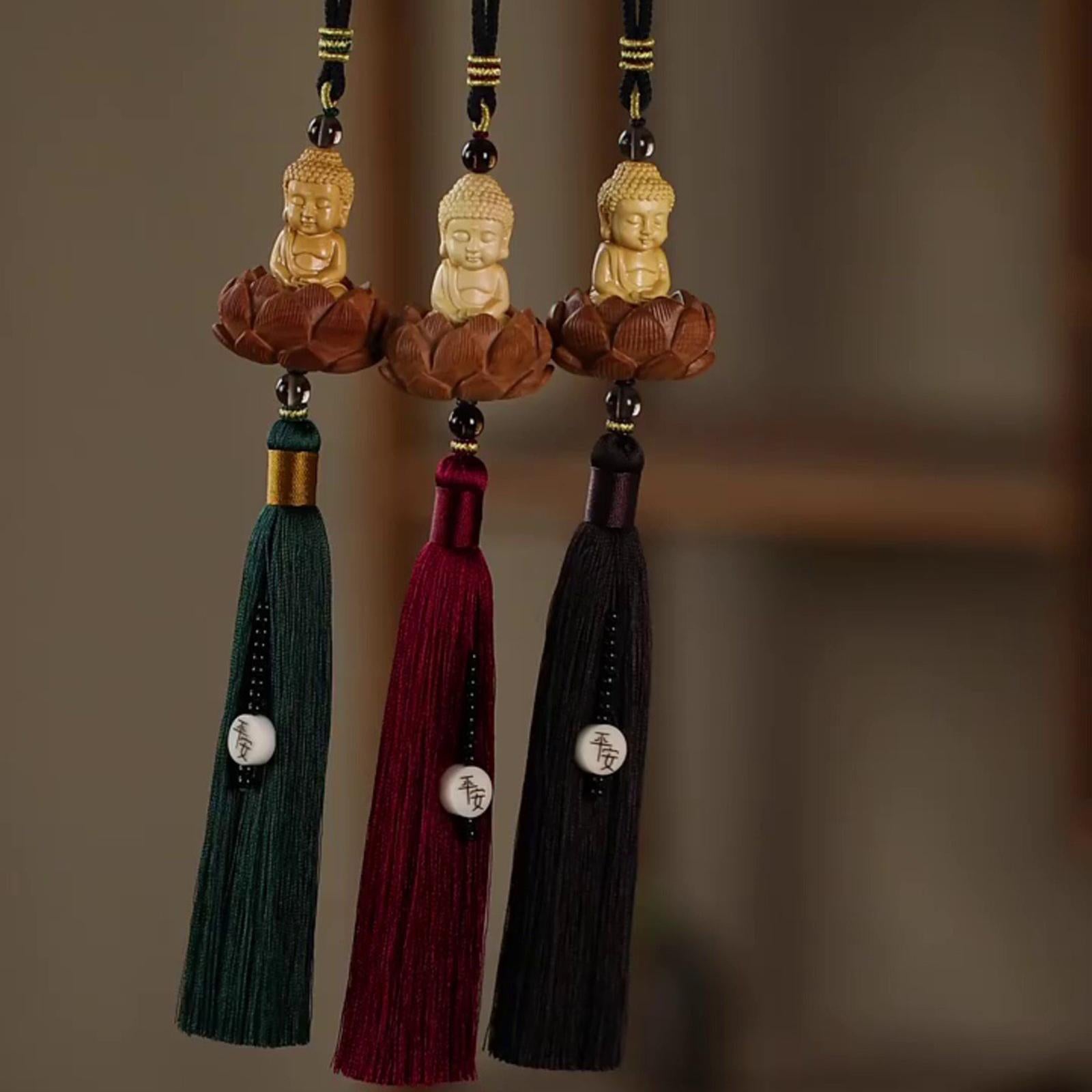 Car Hanging Ornament with Tassel Car Mirror Hanging Accessories for Men Style A