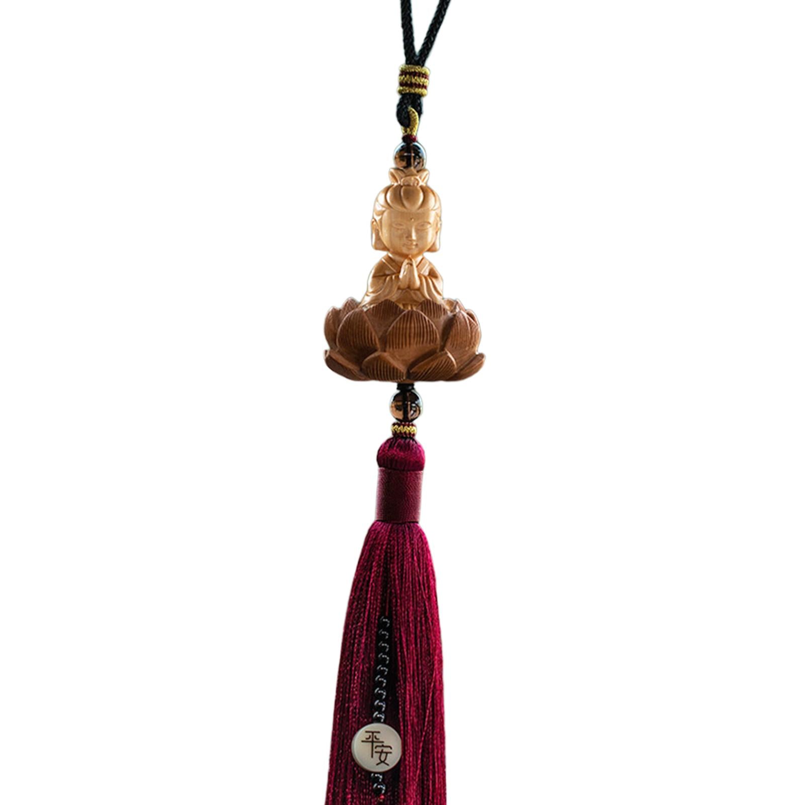 Car Hanging Ornament with Tassel Car Mirror Hanging Accessories for Men Style D