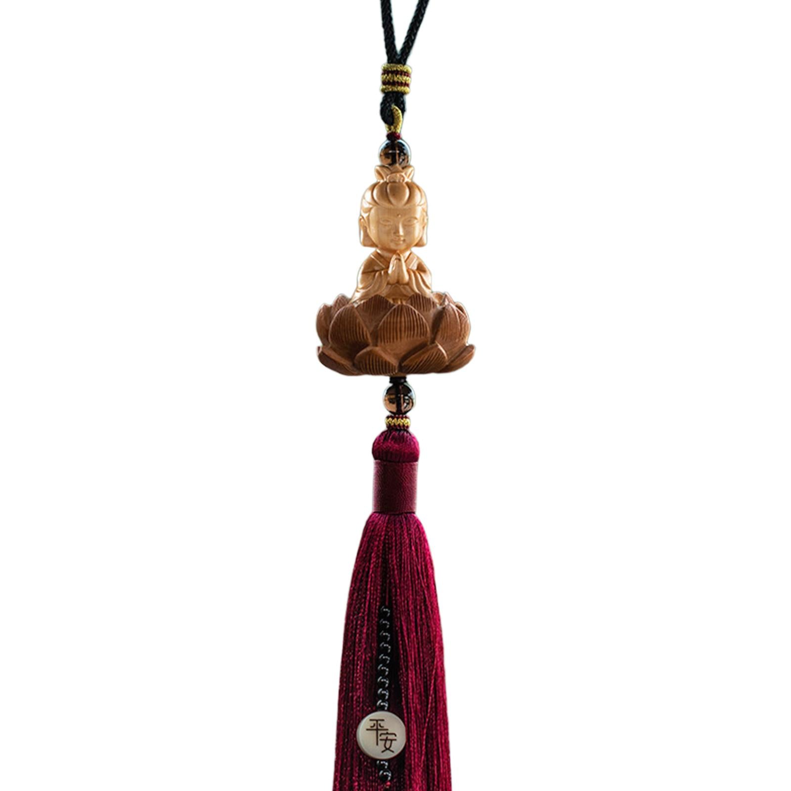Car Hanging Ornament with Tassel Car Mirror Hanging Accessories for Men Style D