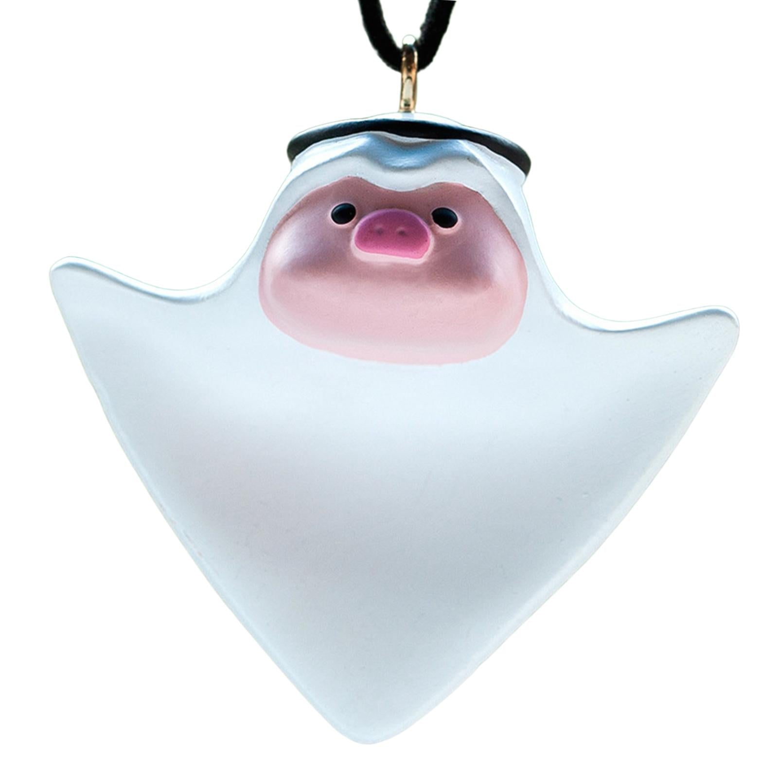 Car Charm Cute Pig Car Decor Pendant Rear View Mirror Hanging Accessories