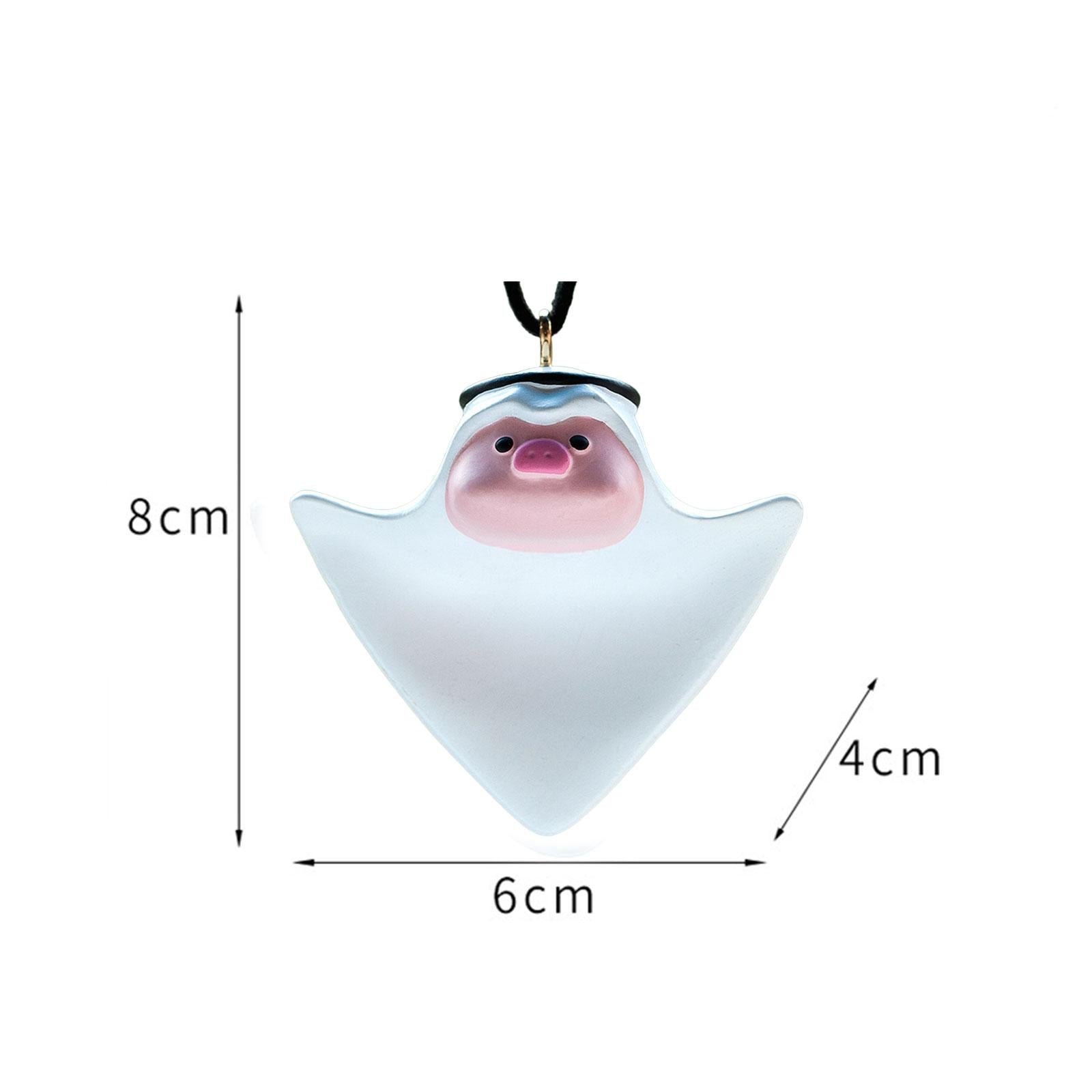 Car Charm Cute Pig Car Decor Pendant Rear View Mirror Hanging Accessories