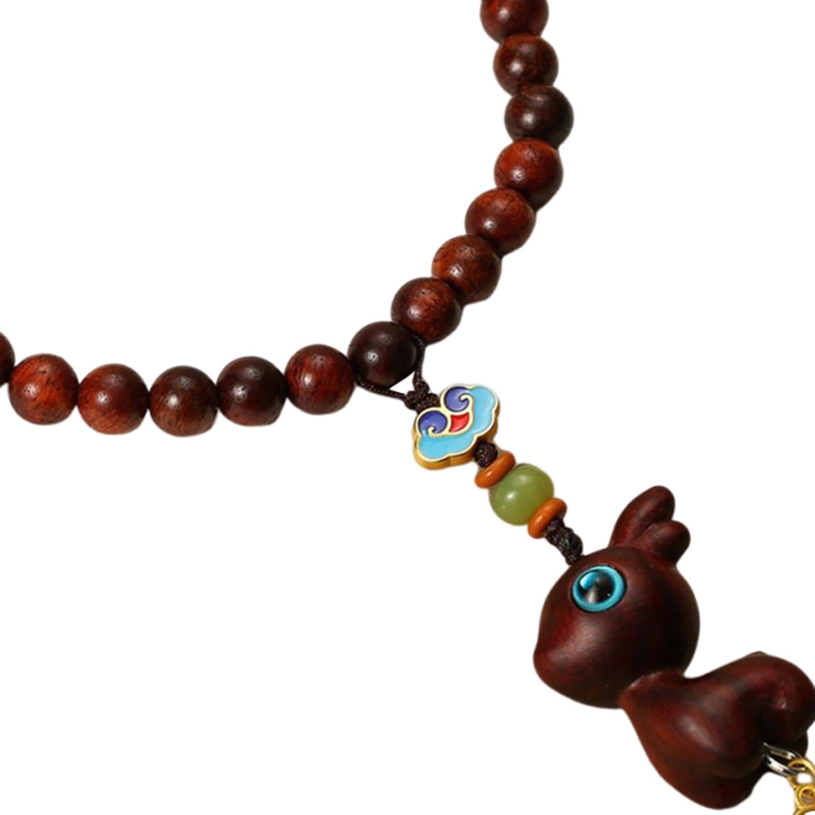 Rearview Mirror Charm Feng Shui Decor Traditional Rearview Mirror Decoration Rosewood