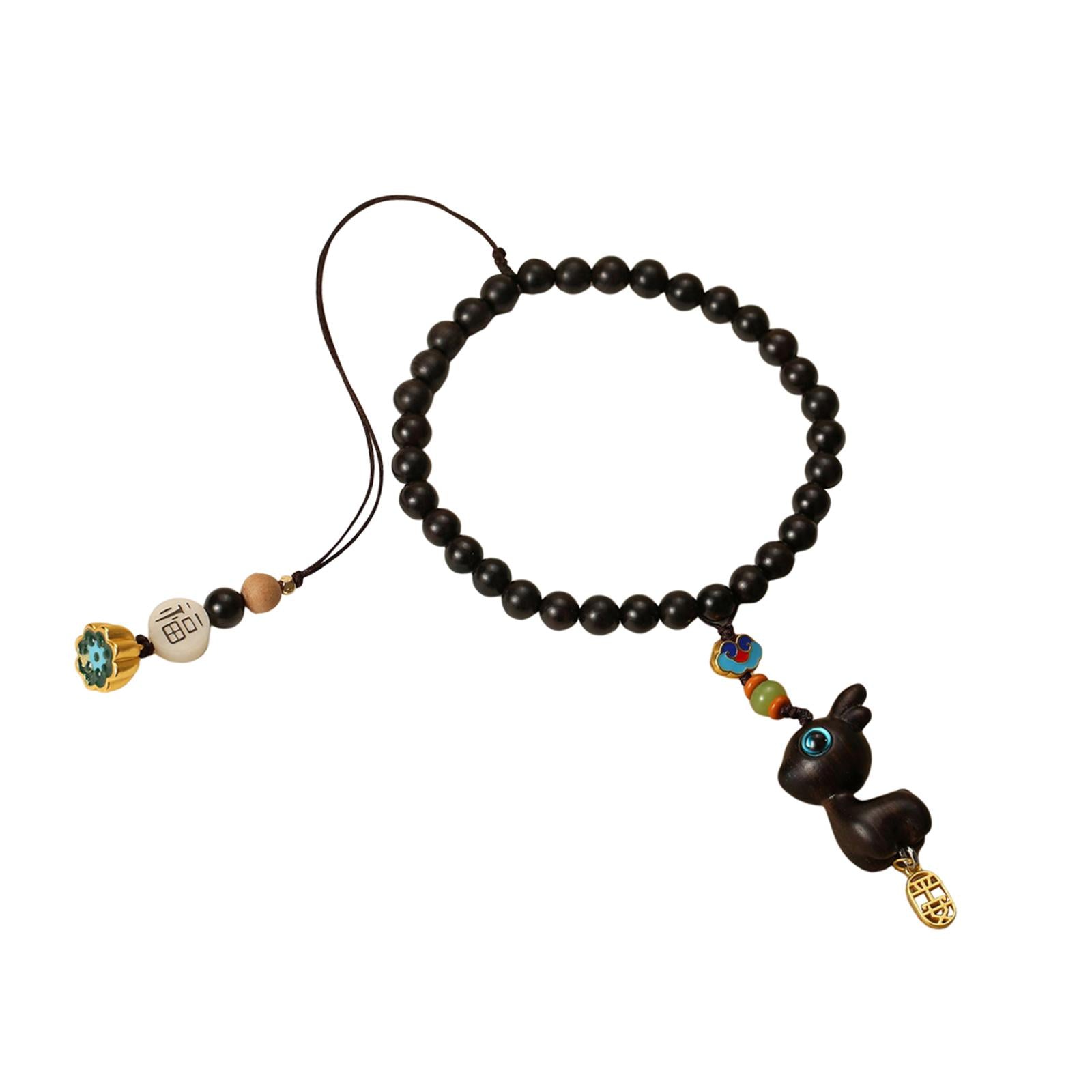 Rearview Mirror Charm Feng Shui Decor Traditional Rearview Mirror Decoration Ebony