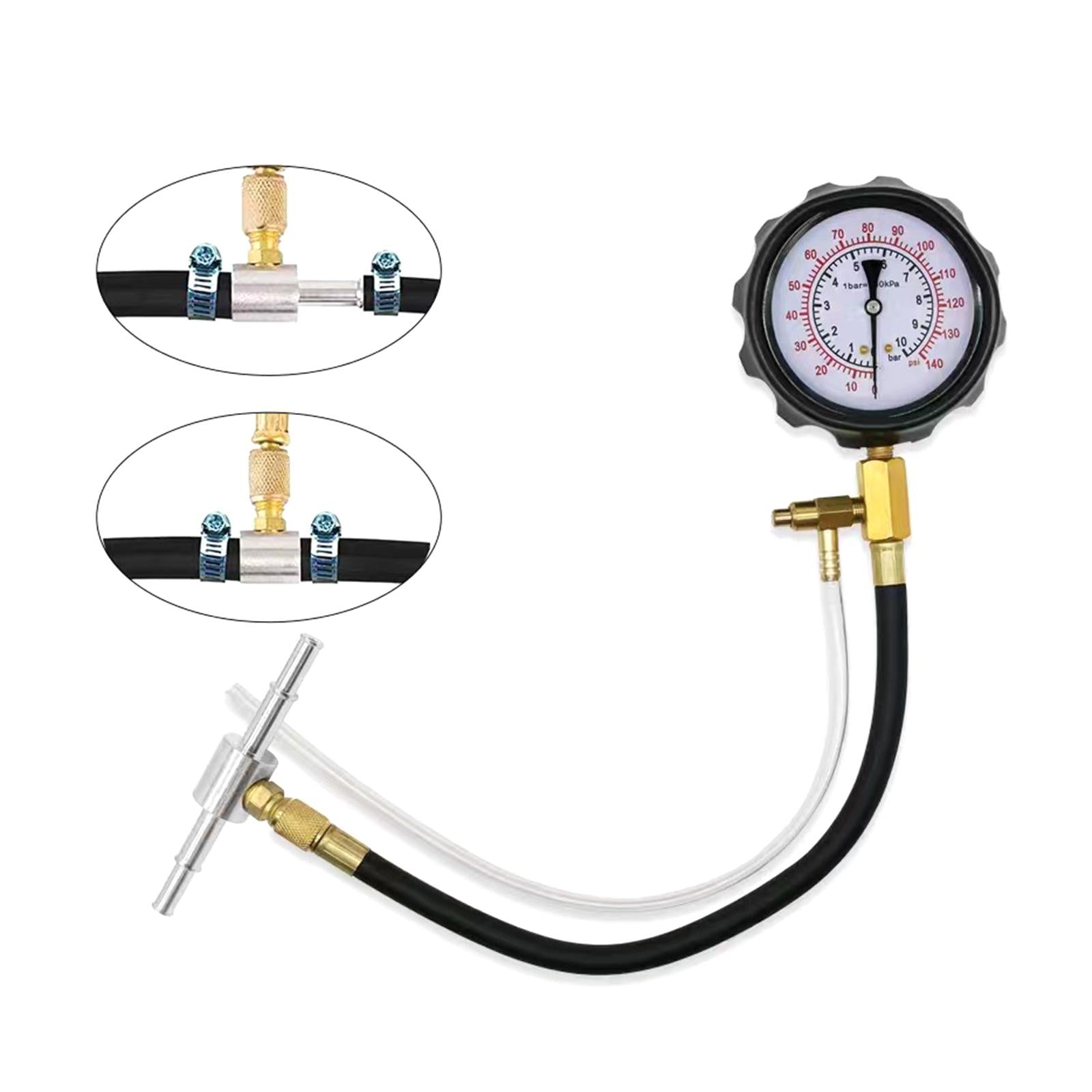 Engine Compression Tester Set Automotive Petrol Gas Cylinder Pressure Gauge