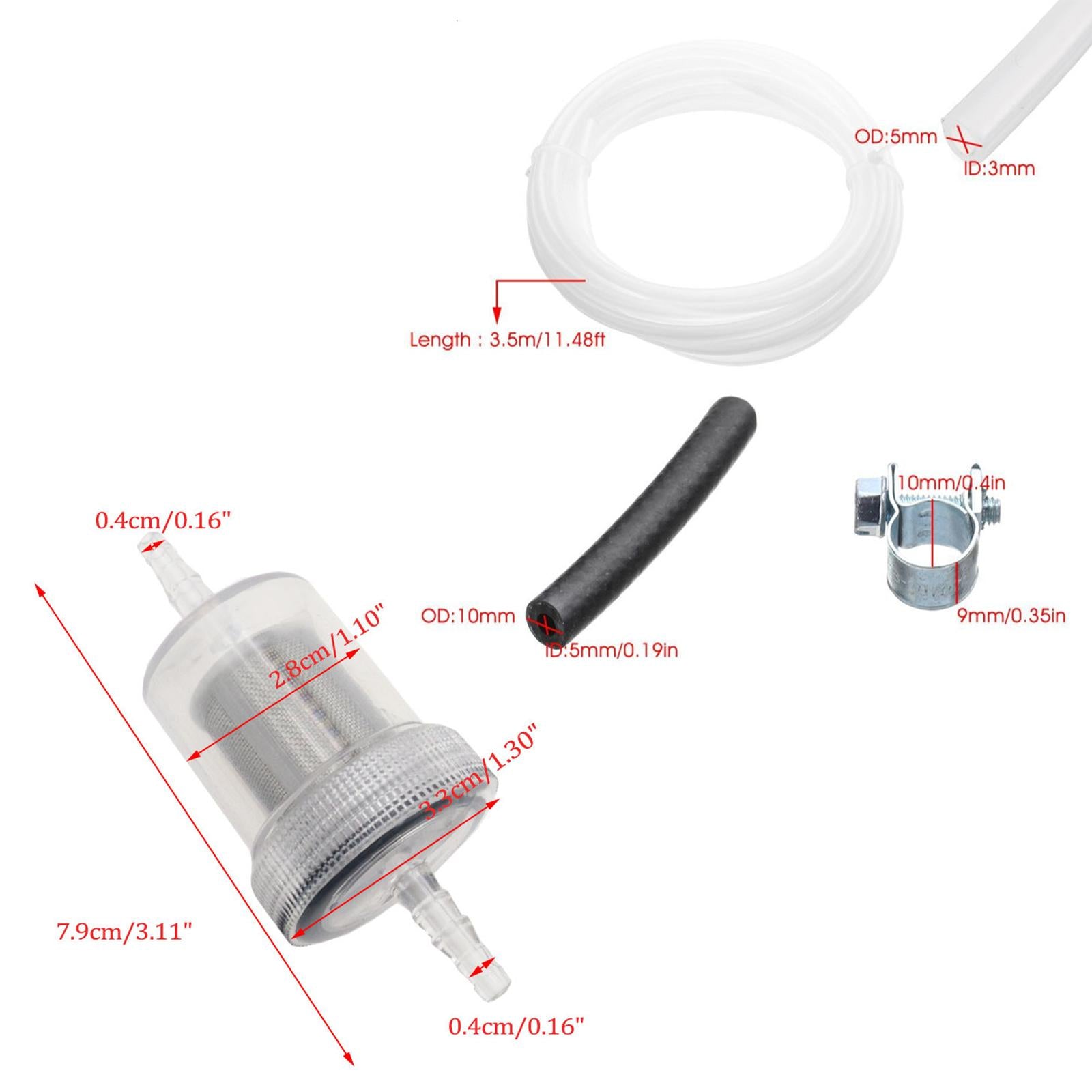 Car Air Parking Heater Tube Hose Clip Fuel Pipe Line for Webasto Heater