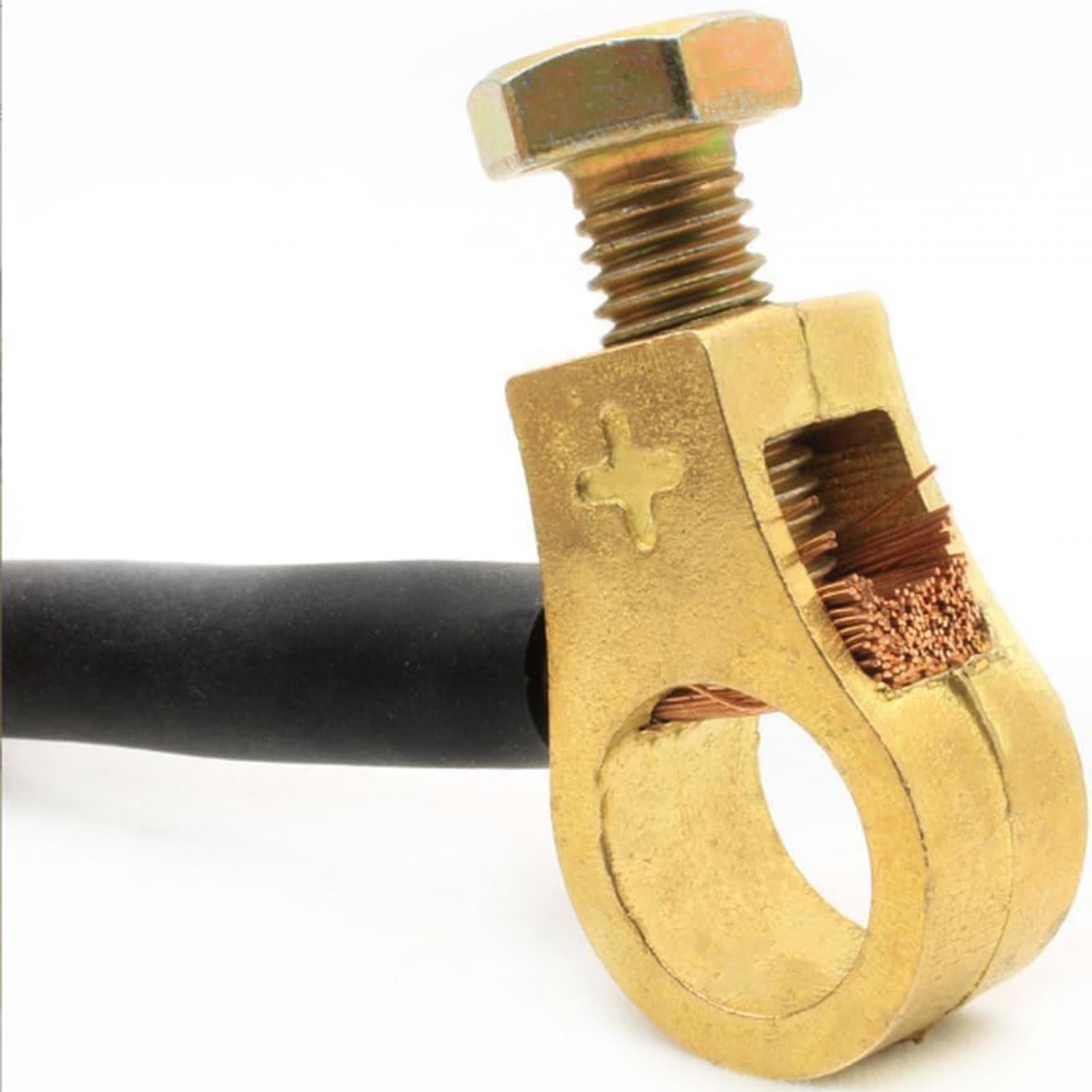 2 Pieces Pure Copper Battery Terminals Battery Terminal Connector Clamps