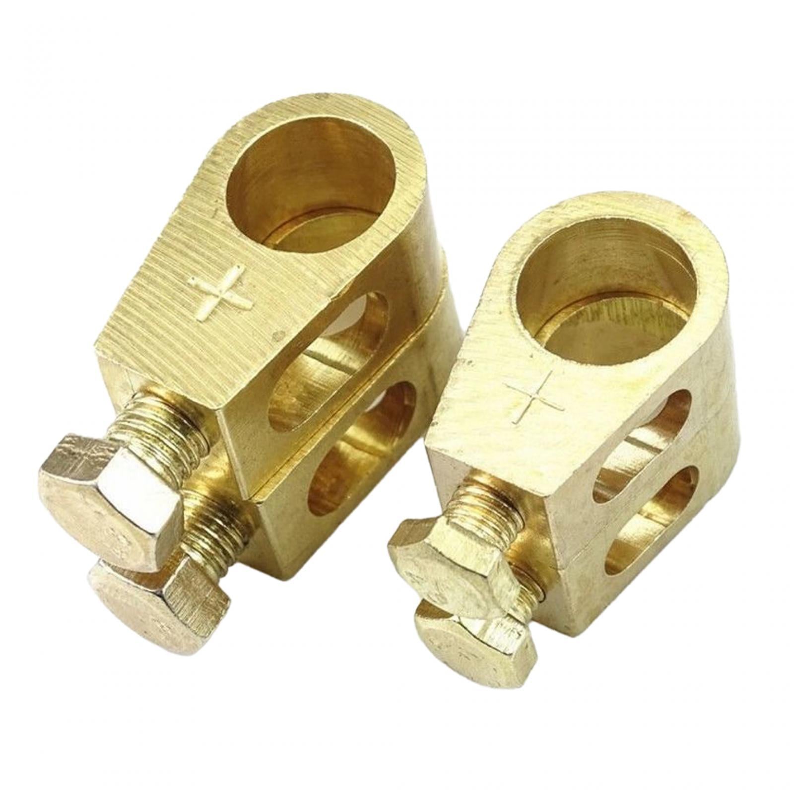 2 Pieces Pure Copper Battery Terminals Battery Terminal Connector Clamps