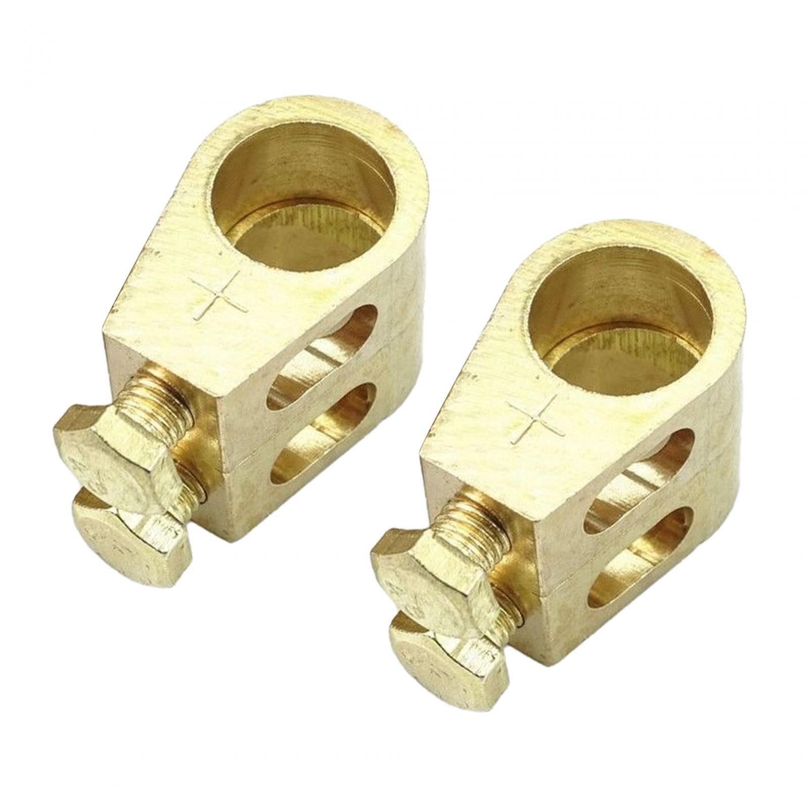 2 Pieces Pure Copper Battery Terminals Battery Terminal Connector Clamps