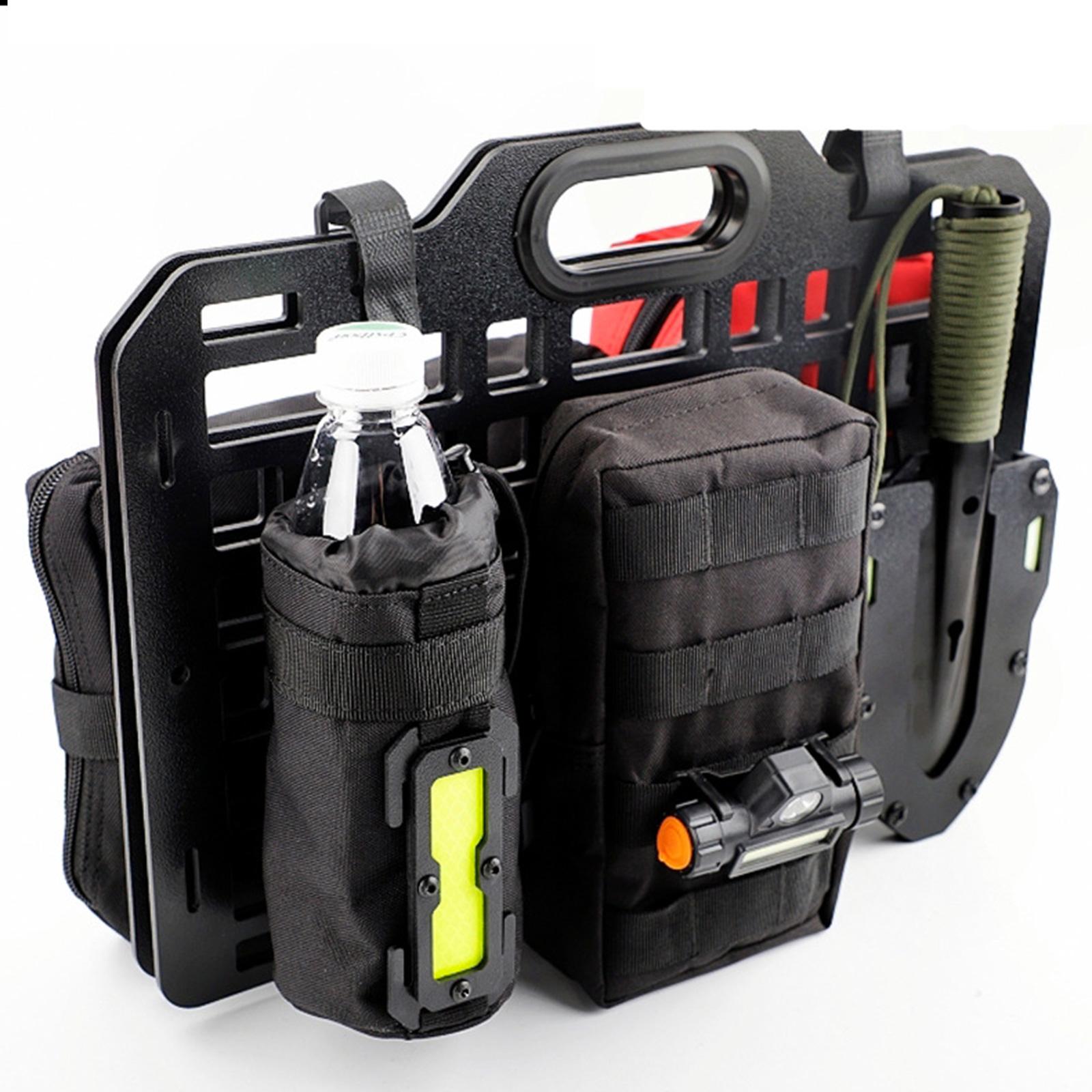 Vehicles Rear Seat Organizer Molle Panel Modular Storage for Automotive