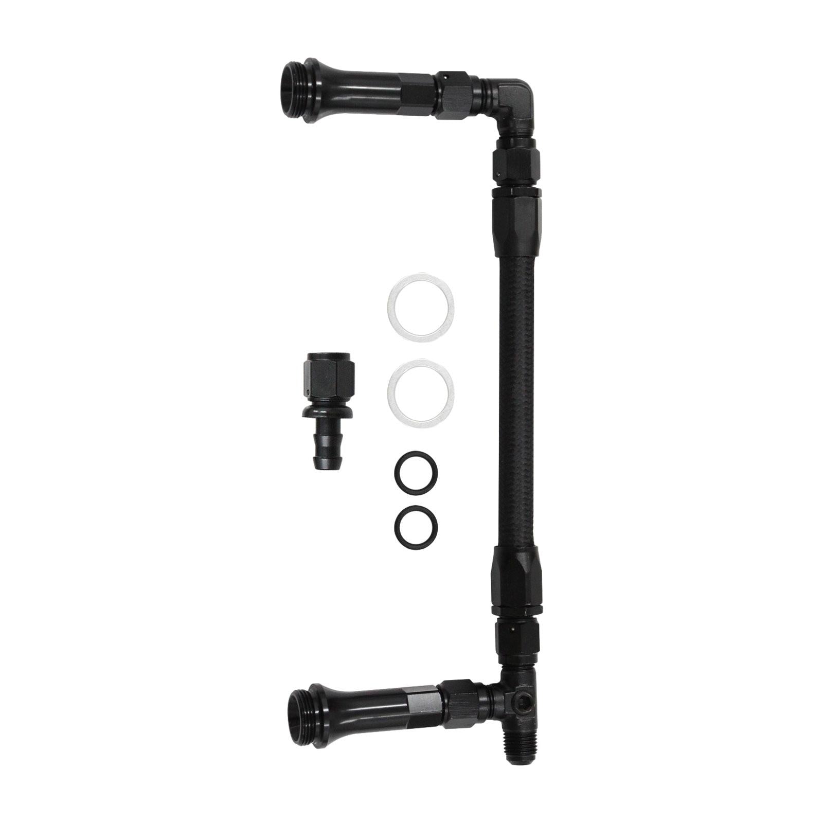 AN8 Dual feed Fuel Line Kits 4150 based Carburetor for Truck Auto Parts