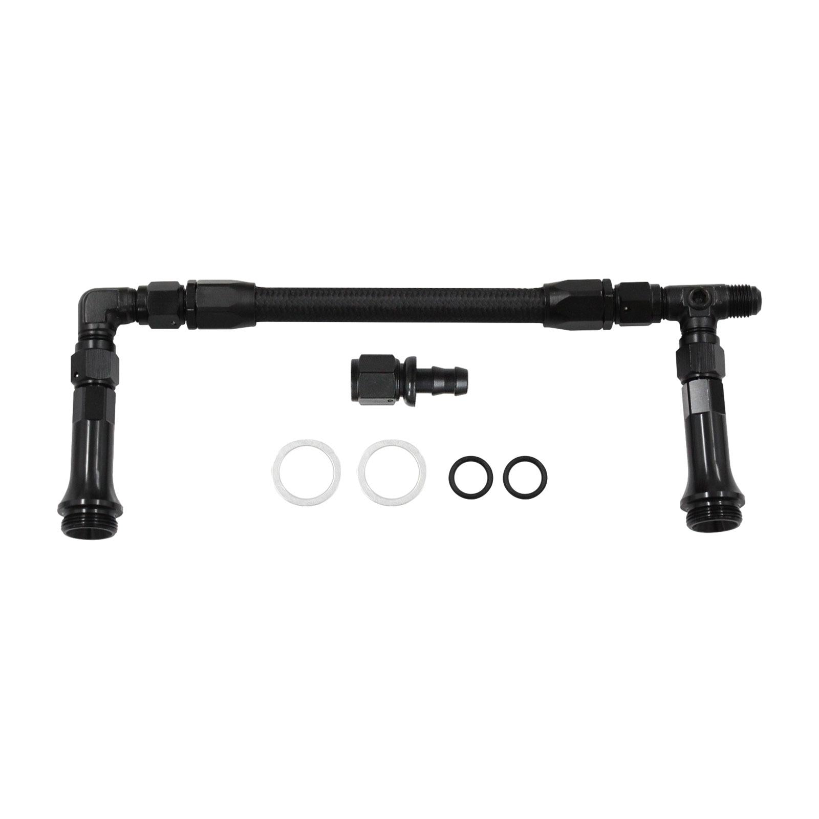 AN8 Dual feed Fuel Line Kits 4150 based Carburetor for Truck Auto Parts