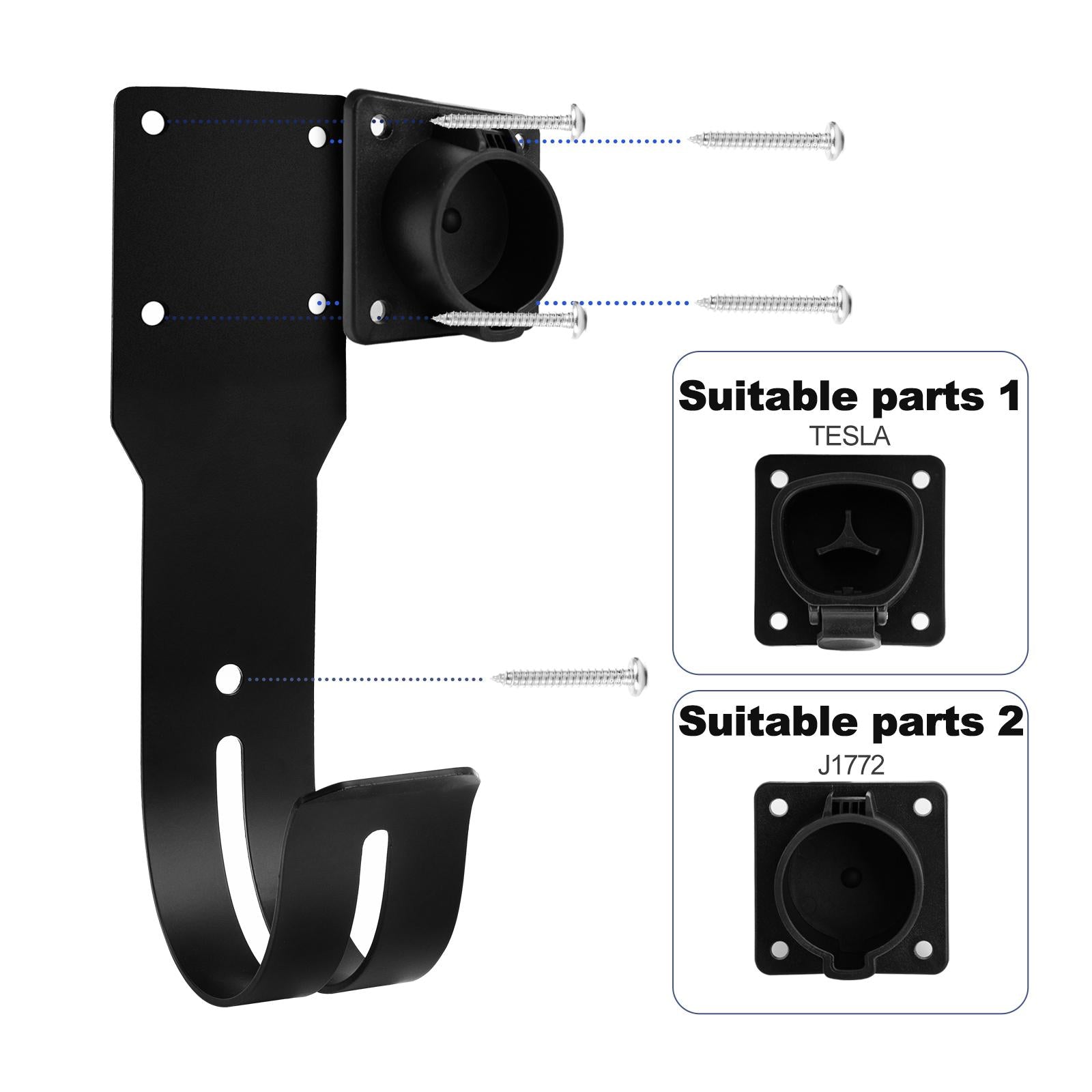 EV Charging Cable Organizer Wall Mount Waterproof Accessories for Tesla With hook