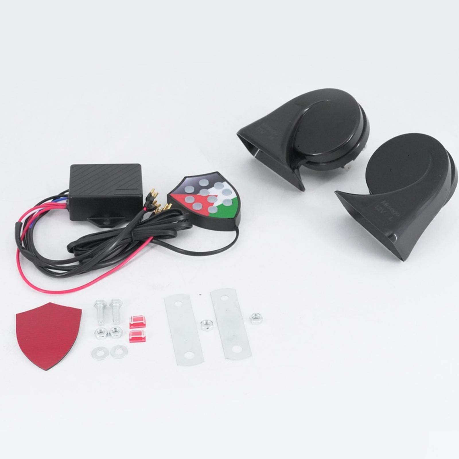 Electric Snail Horn Horn Controller Marine Different Sounds Car Horn Kit 12V