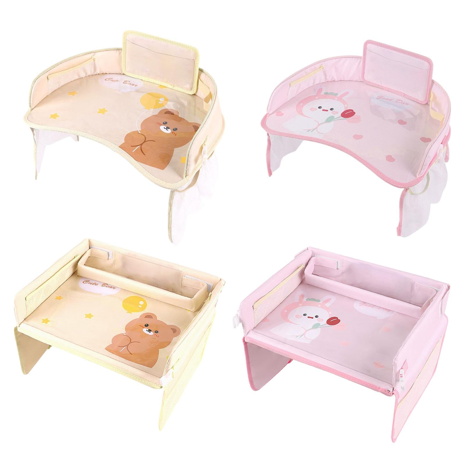 Kids Tour Tray for Baby Car Seat Storage Child Safety Car Seat Table Mat round bear