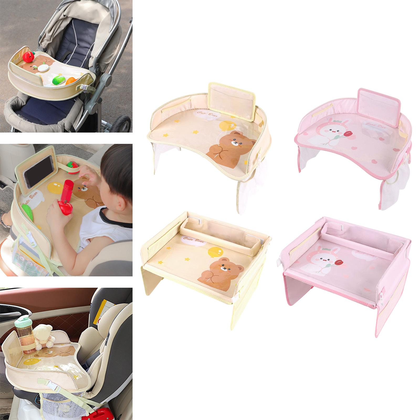 Kids Tour Tray for Baby Car Seat Storage Child Safety Car Seat Table Mat round bear