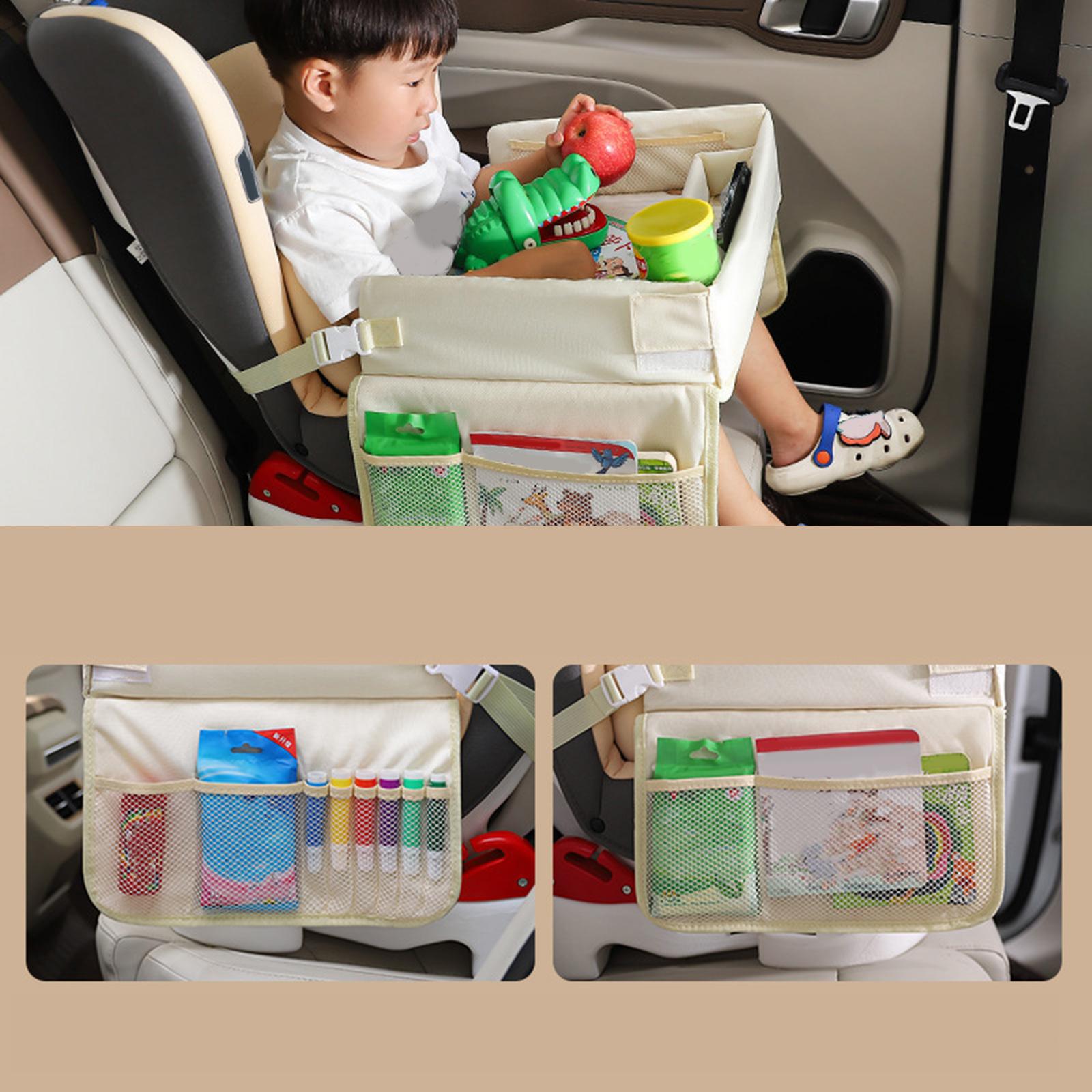 Kids Tour Tray for Baby Car Seat Storage Child Safety Car Seat Table Mat round bear