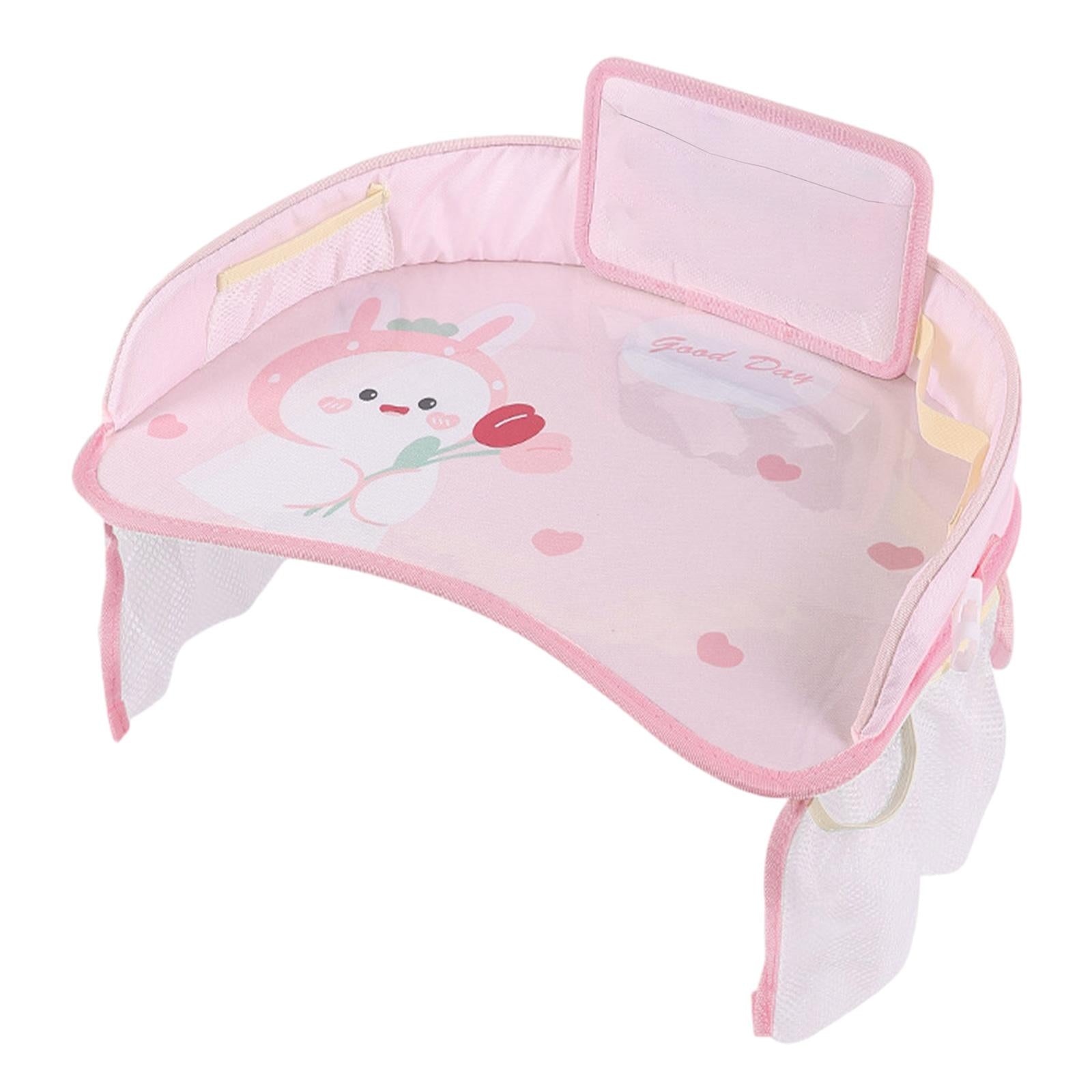 Kids Tour Tray for Baby Car Seat Storage Child Safety Car Seat Table Mat round rabbit
