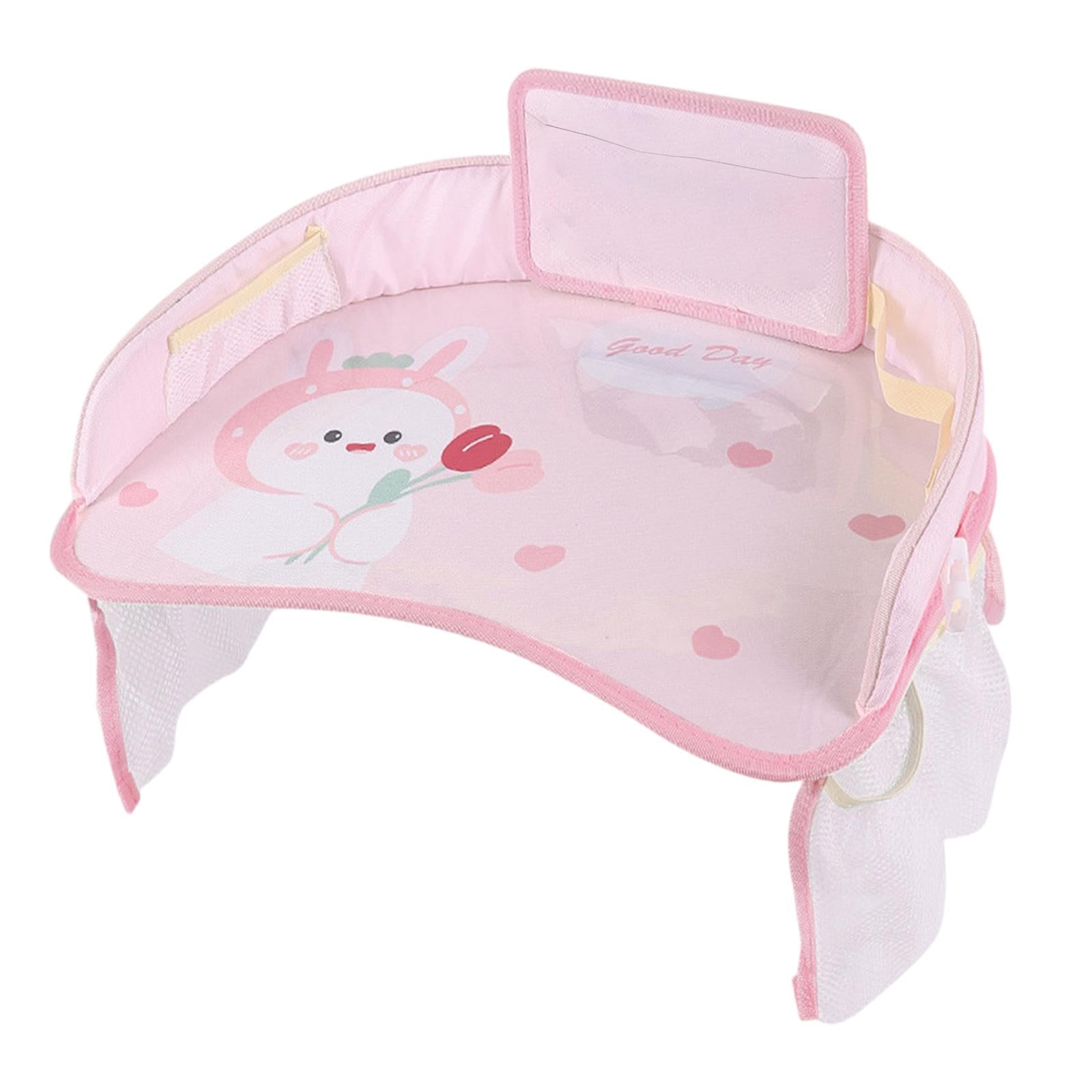 Kids Tour Tray for Baby Car Seat Storage Child Safety Car Seat Table Mat round rabbit
