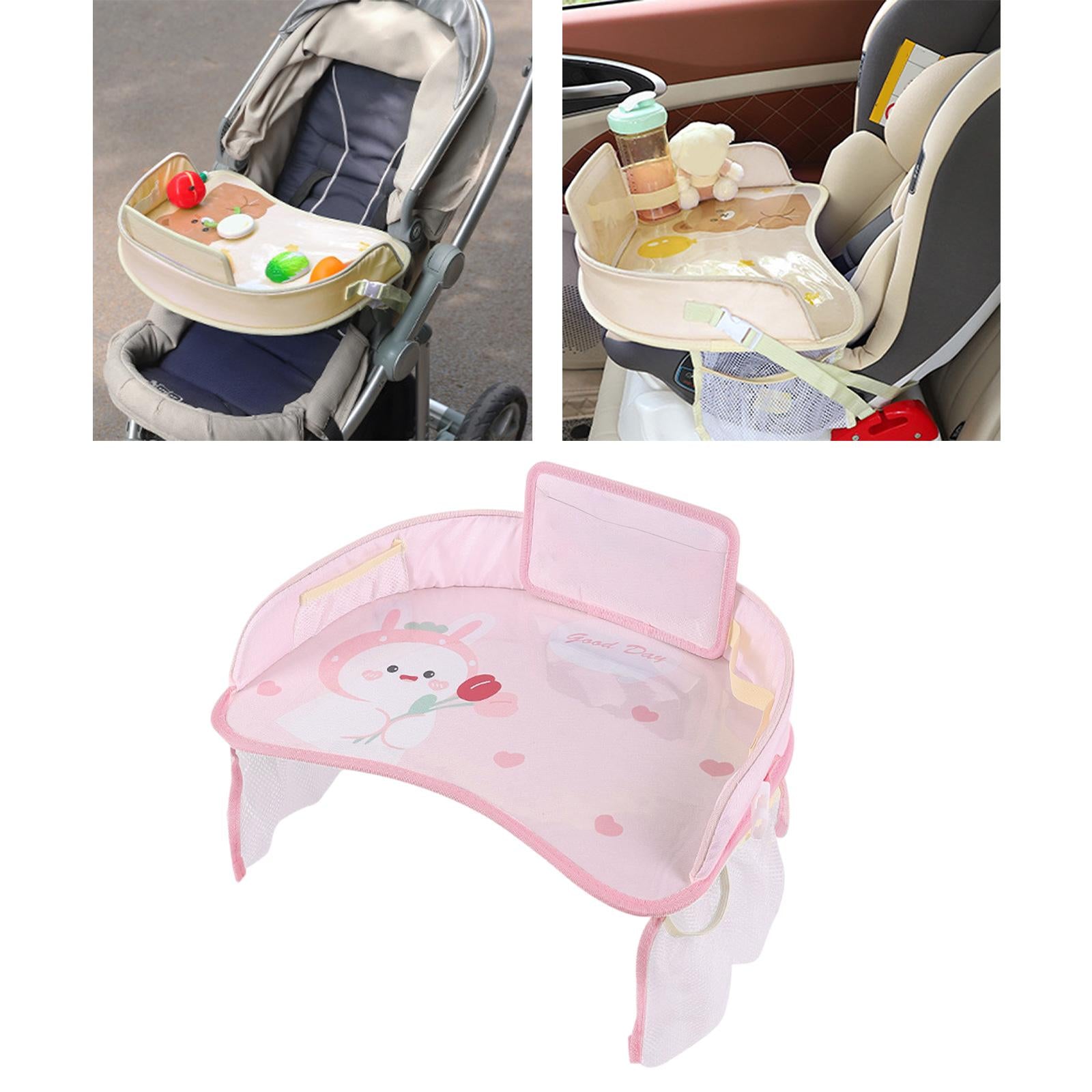 Kids Tour Tray for Baby Car Seat Storage Child Safety Car Seat Table Mat round rabbit