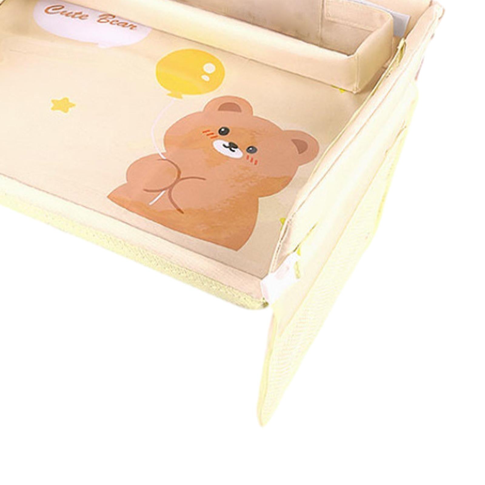 Kids Tour Tray for Baby Car Seat Storage Child Safety Car Seat Table Mat square bear