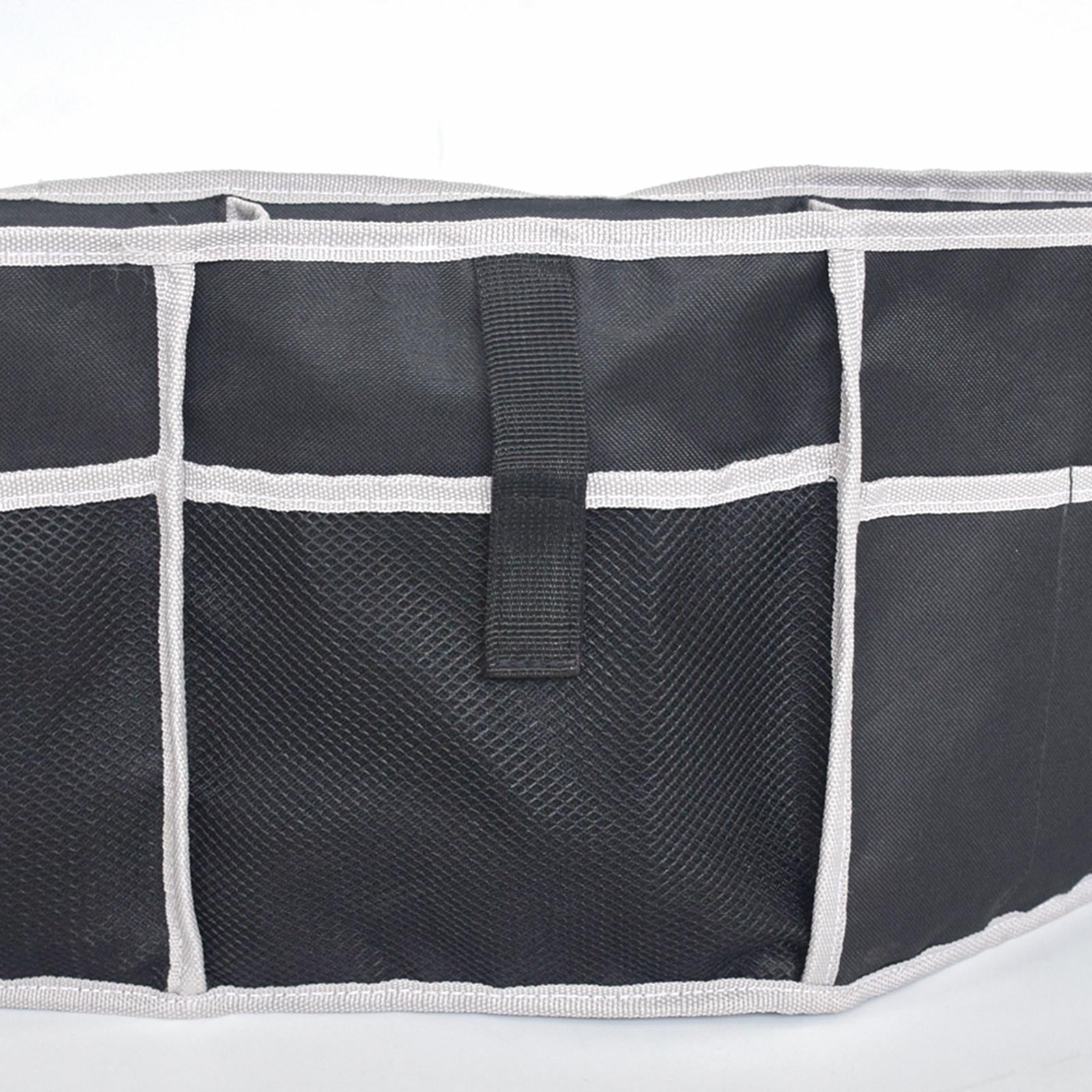 Car Backseat Storage Bag Trunk Organizer with Mesh Pockets Durable Versatile