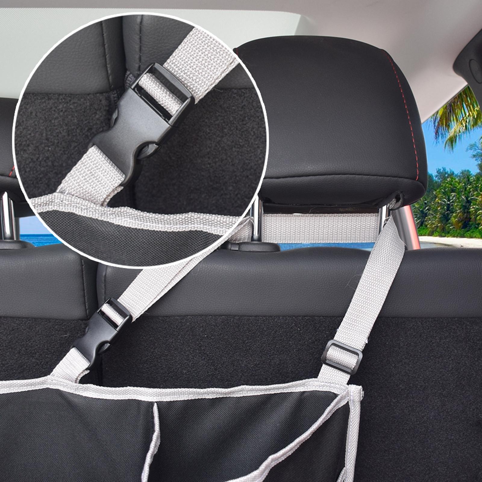 Car Backseat Storage Bag Trunk Organizer with Mesh Pockets Durable Versatile